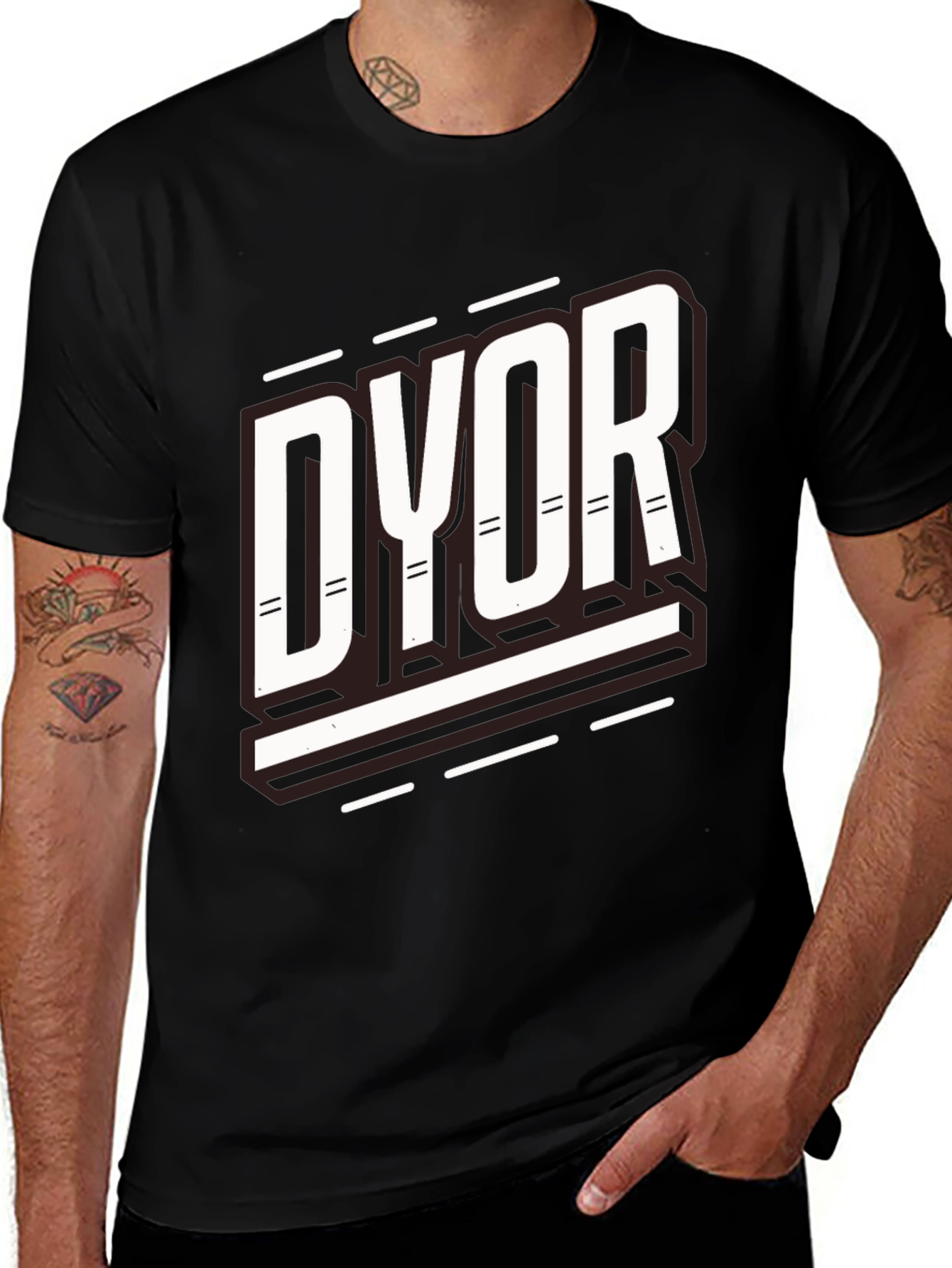 DYOR Black Graphic Tee