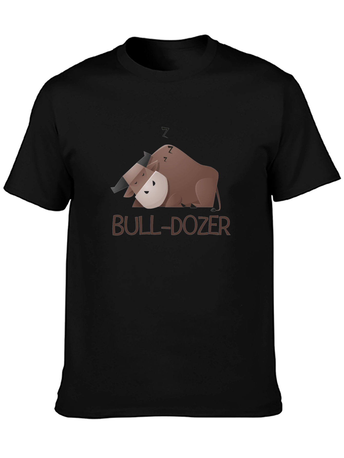 Bull-Dozer Graphic Black T-Shirt
