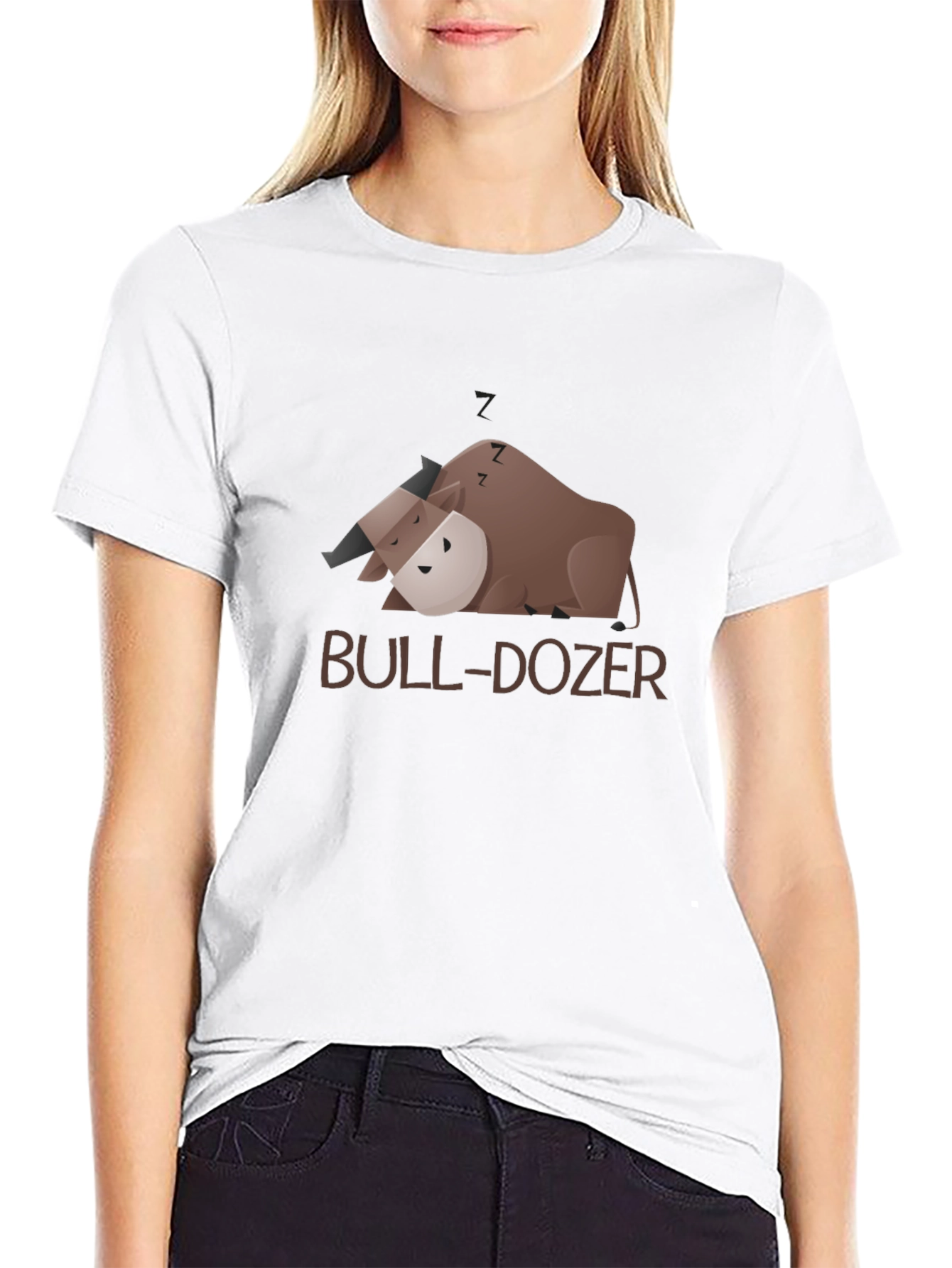 Bull-Dozer Graphic Black T-Shirt