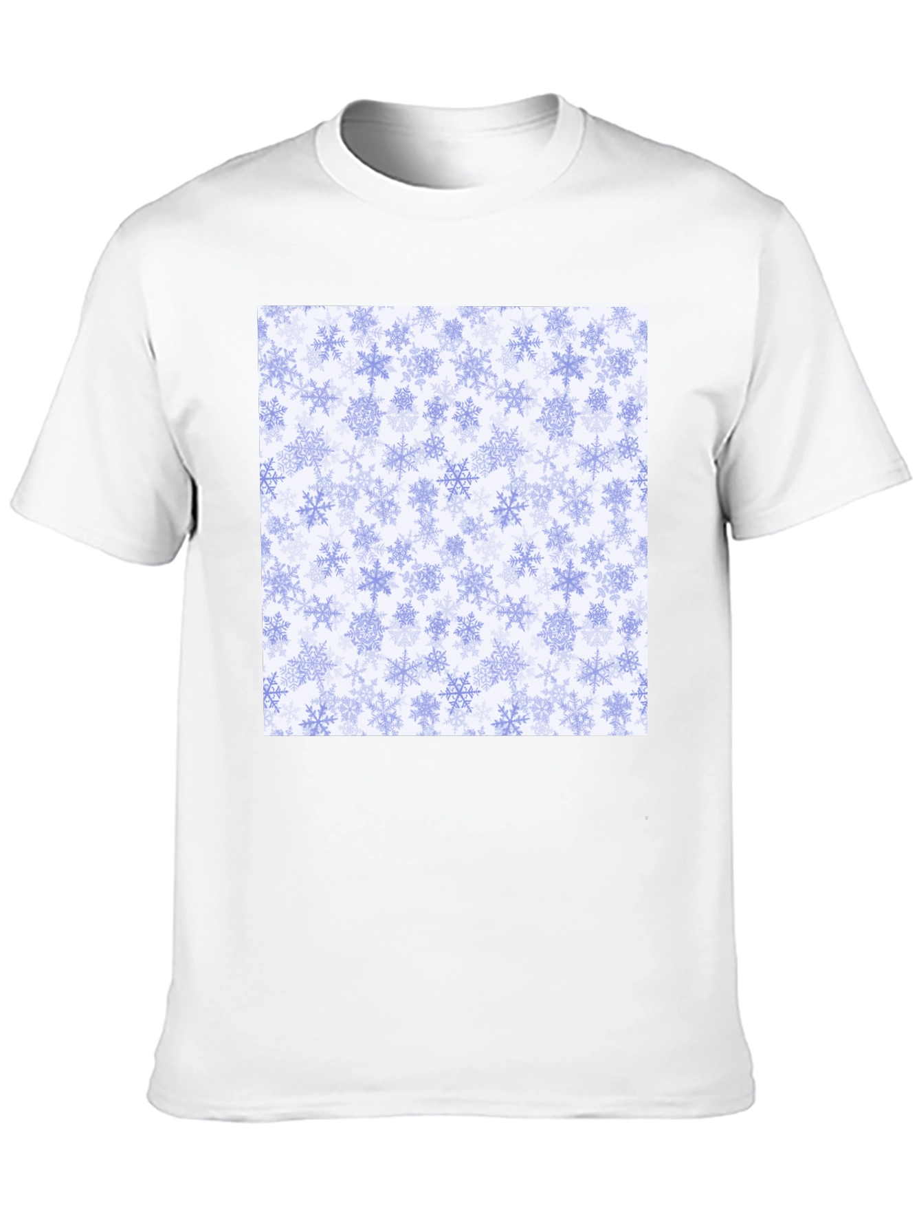 Snowflake Pattern Tee - Winter Holiday Style!