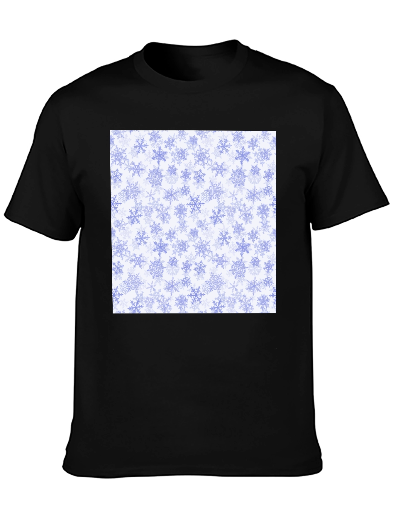 Snowflake Pattern Tee - Winter Holiday Style!