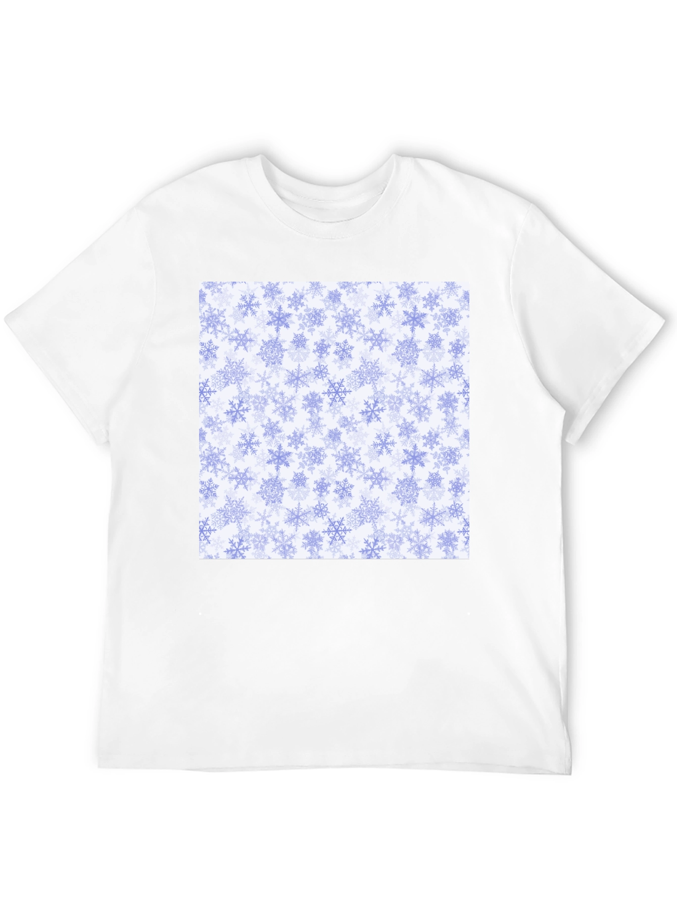Snowflake Pattern Tee - Winter Holiday Style!