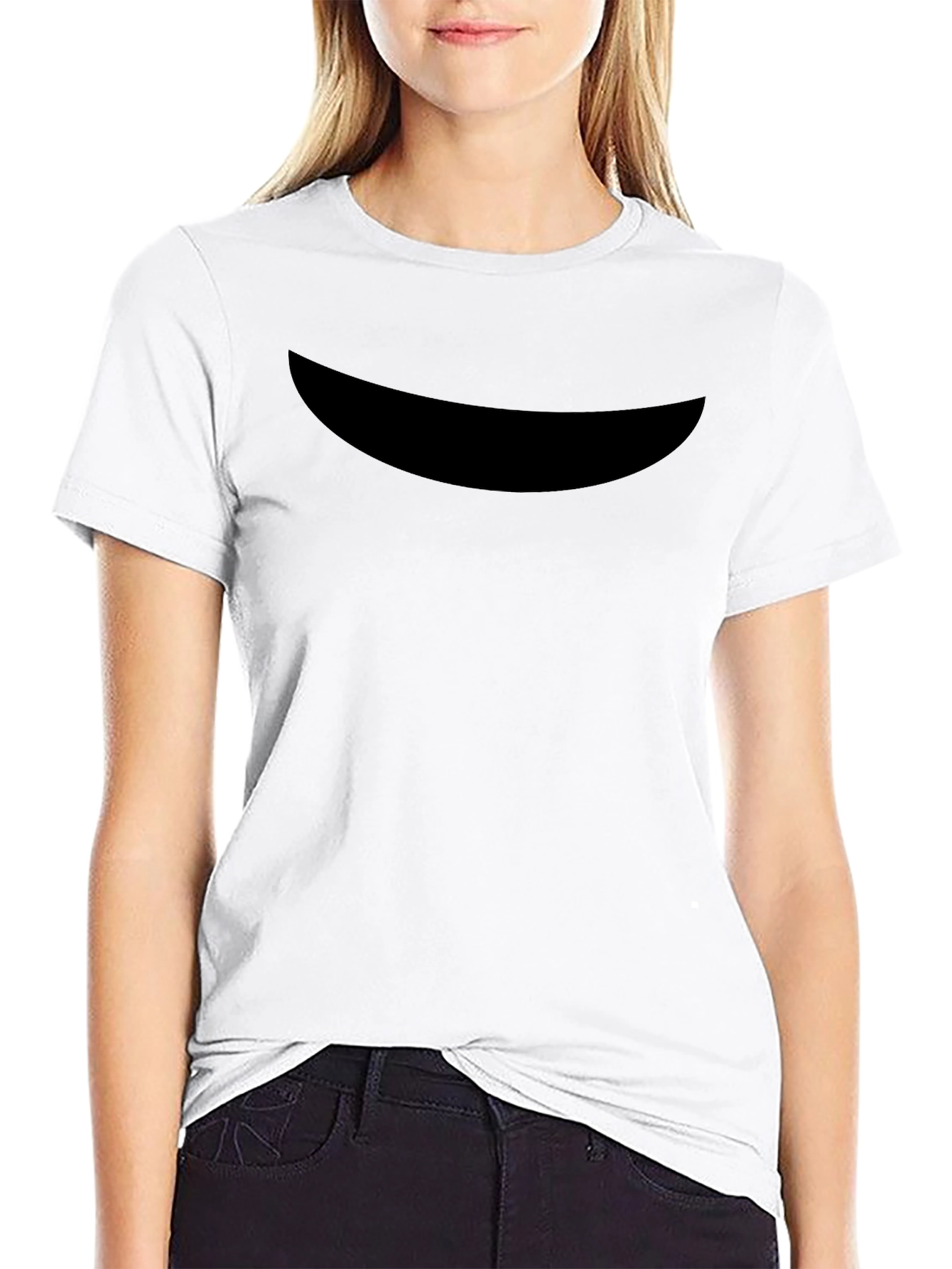 Black Crew Neck T-Shirt - Minimalist Design