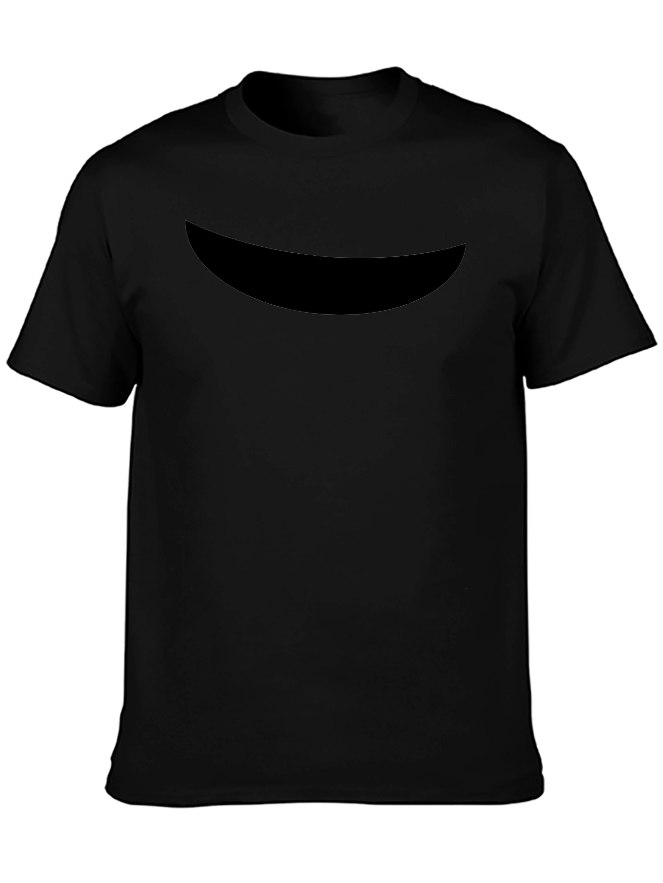 Black Crew Neck T-Shirt - Minimalist Design