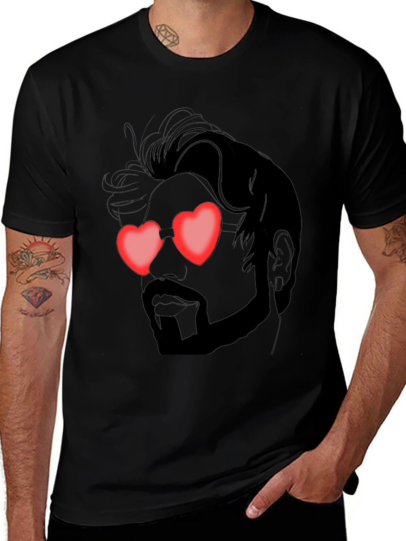 Heart Eyes Man Graphic Tee