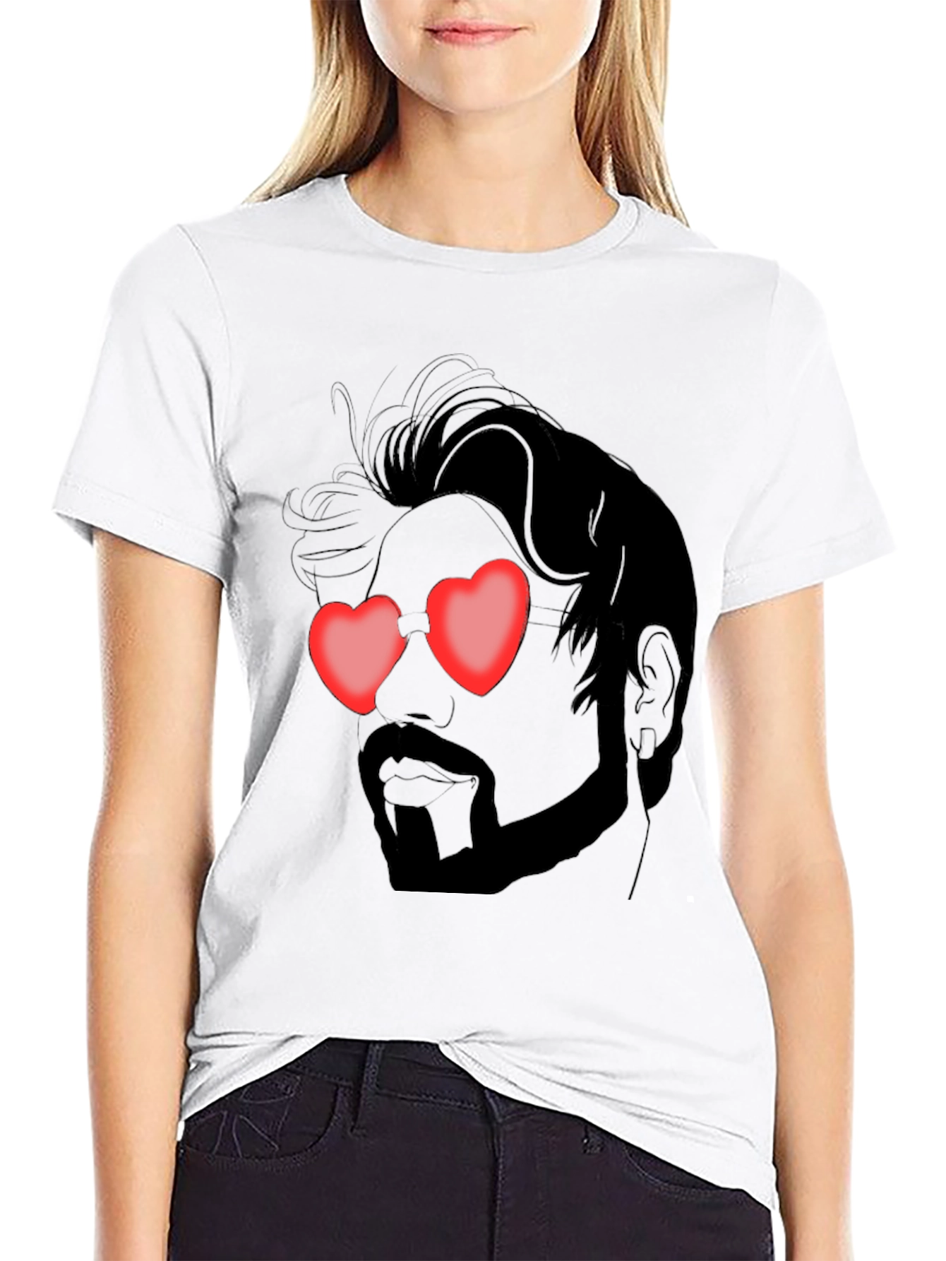 Heart Eyes Man Graphic Tee