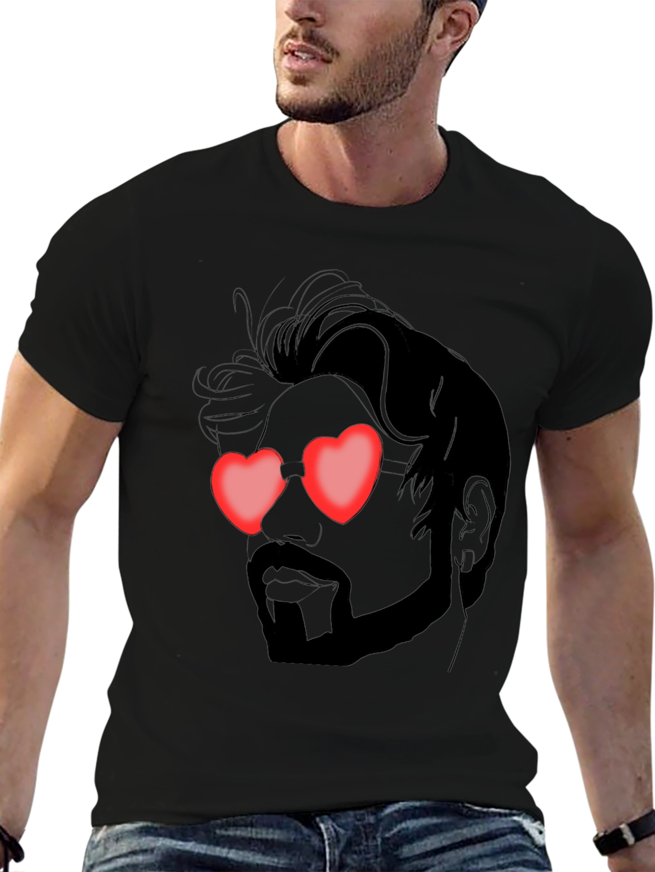 Heart Eyes Man Graphic Tee