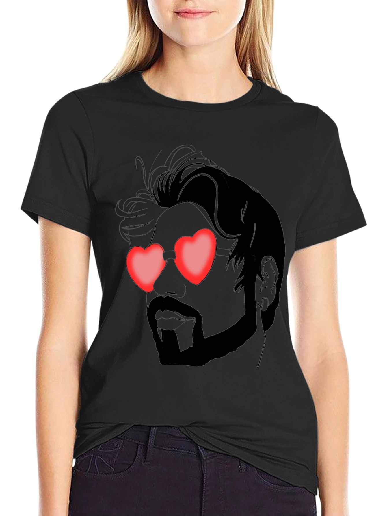 Heart Eyes Man Graphic Tee