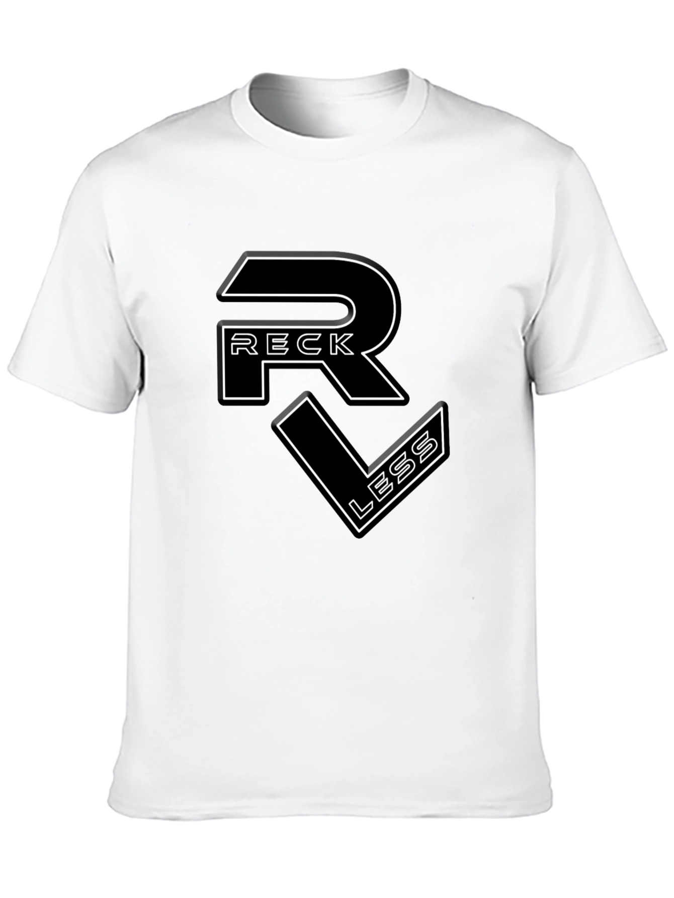 Reckless Graphic Tee - Black Cotton T-Shirt