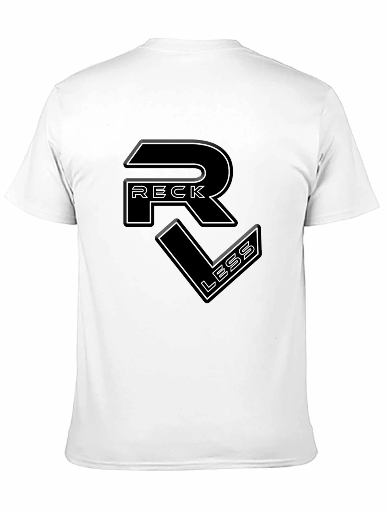 Reckless Graphic Tee - Black Cotton T-Shirt