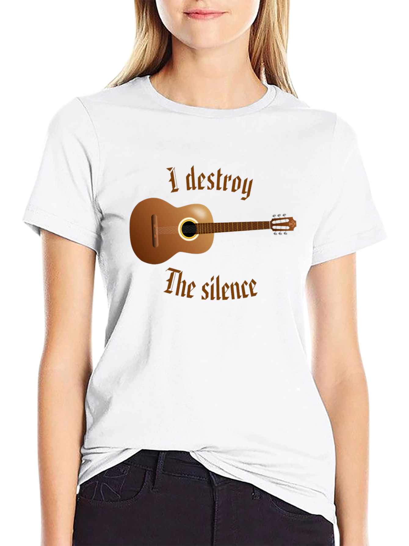 I Destroy the Silence Guitar T-Shirt