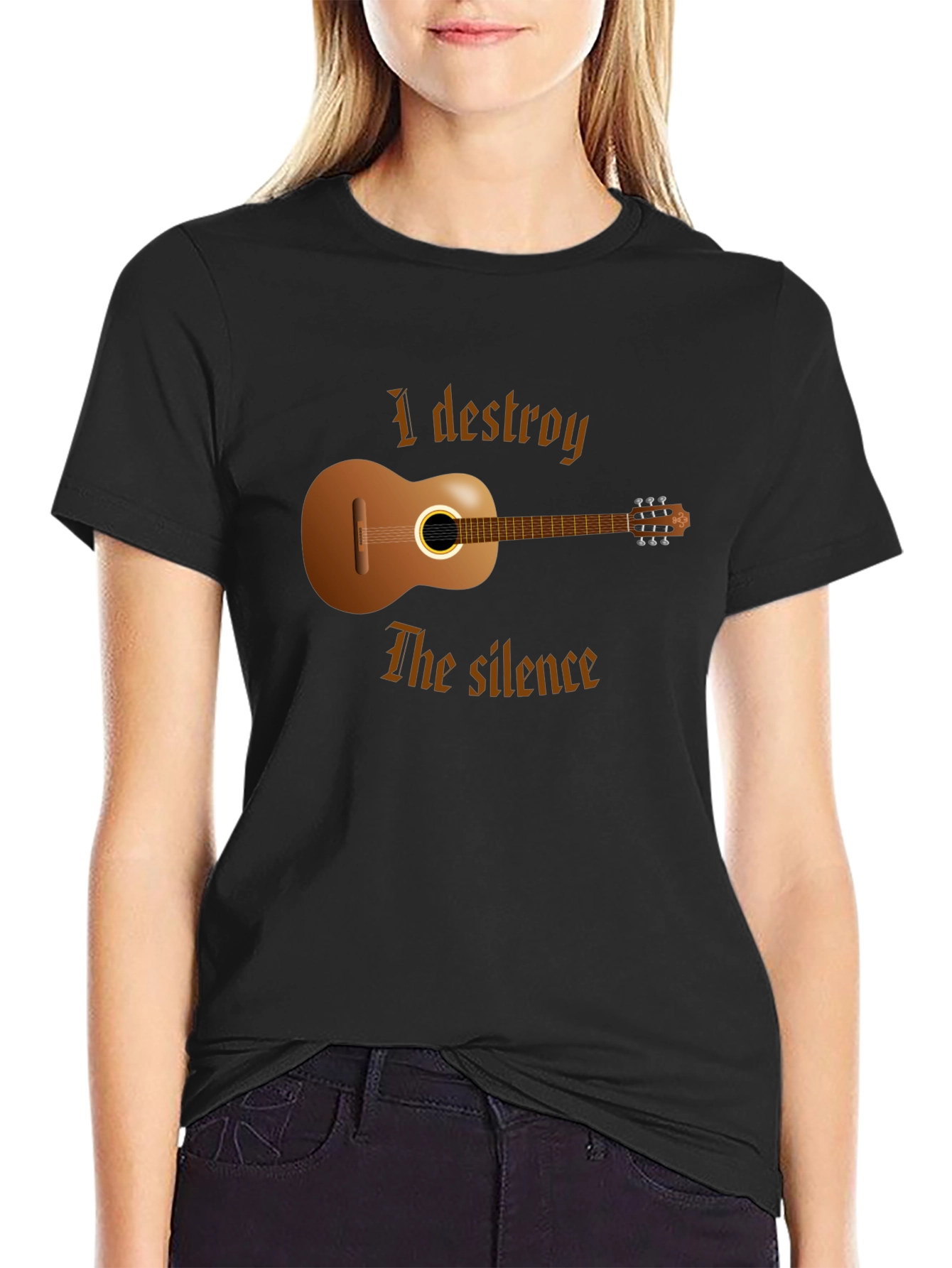 I Destroy the Silence Guitar T-Shirt