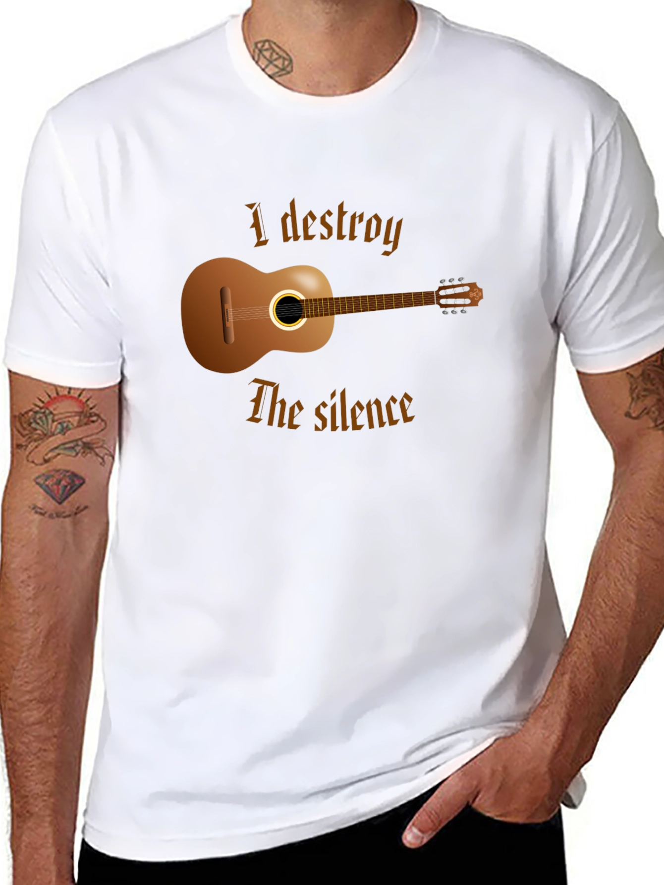 I Destroy the Silence Guitar T-Shirt