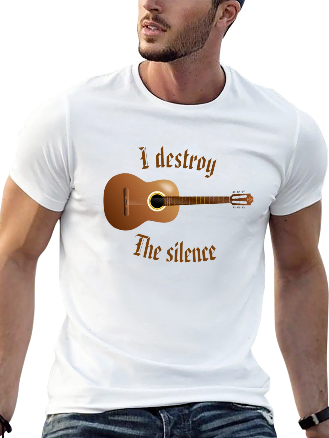 I Destroy the Silence Guitar T-Shirt