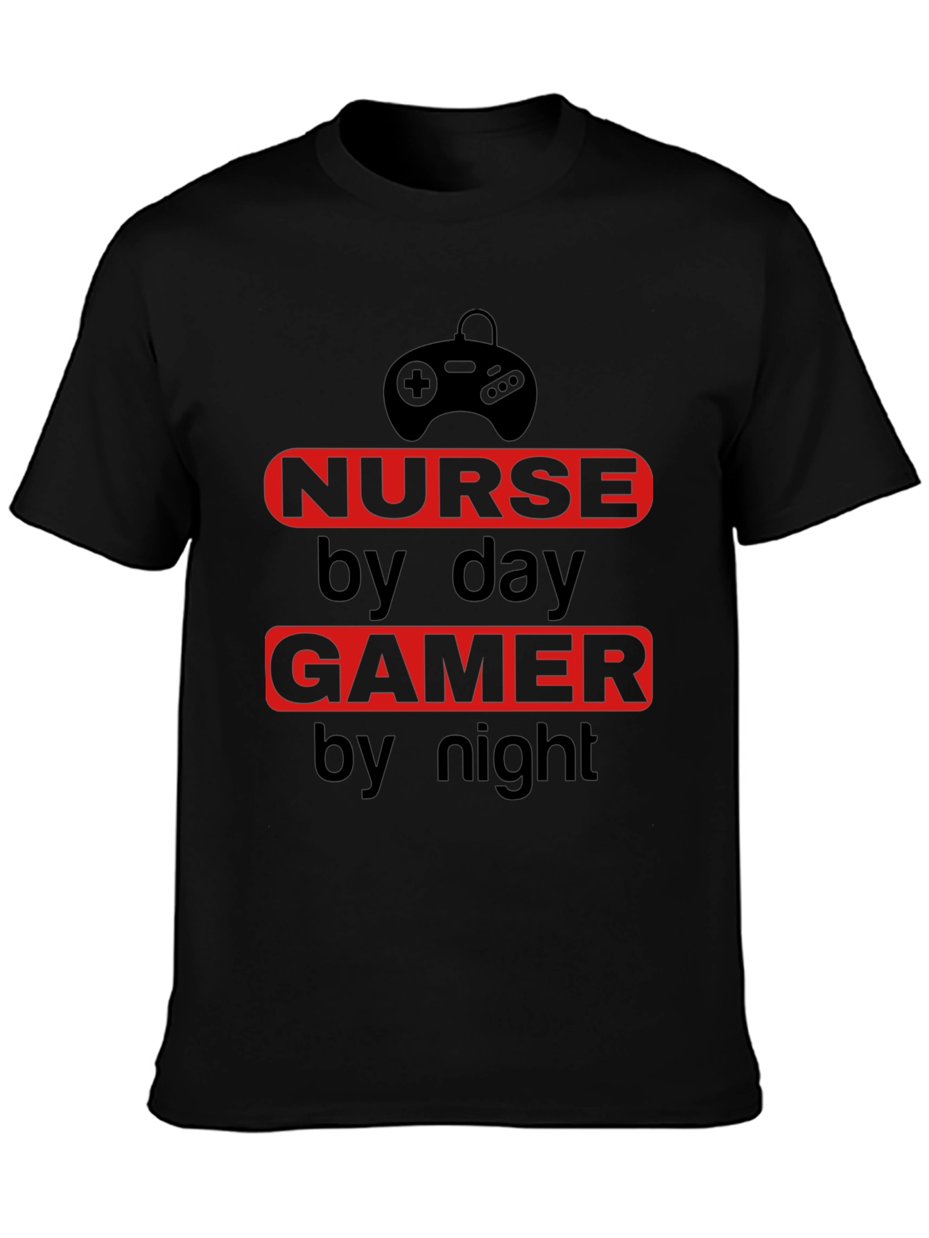 Nurse by Day Gamer by Night T-Shirt