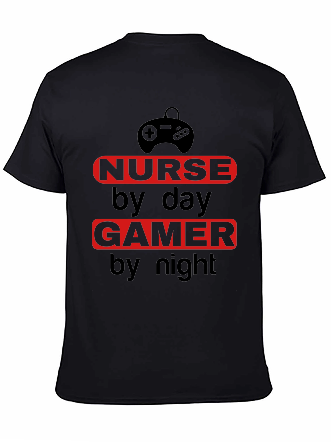 Nurse by Day Gamer by Night T-Shirt