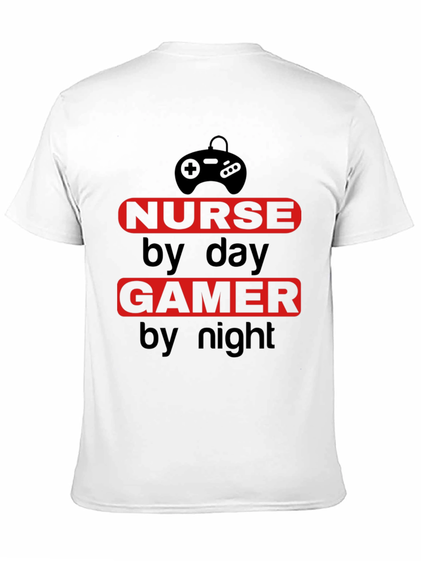 Nurse by Day Gamer by Night T-Shirt