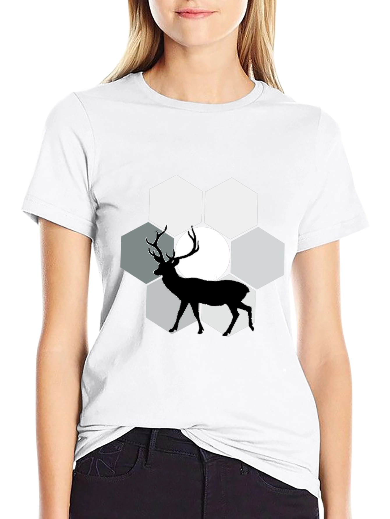 Deer Silhouette Graphic Tee