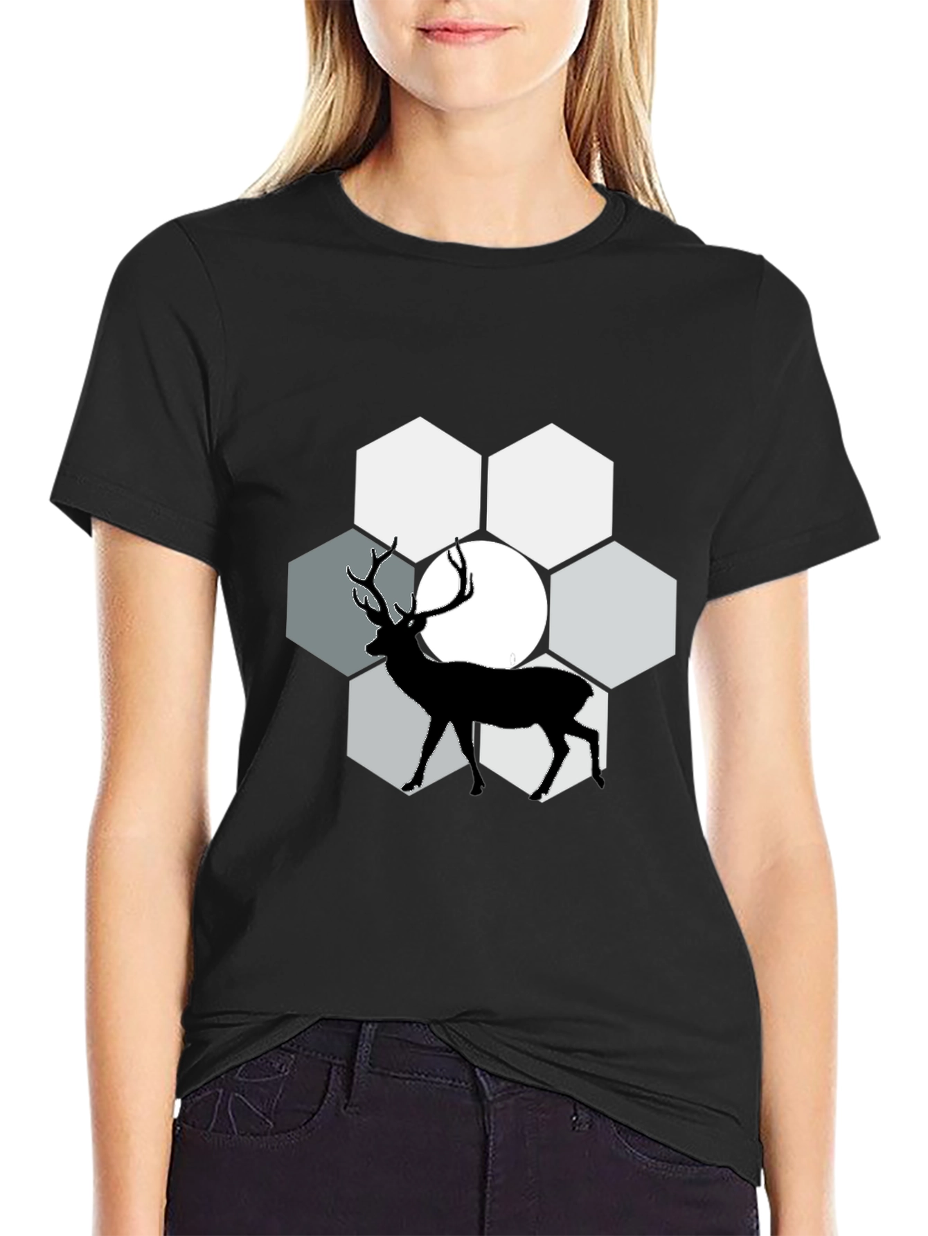 Deer Silhouette Graphic Tee