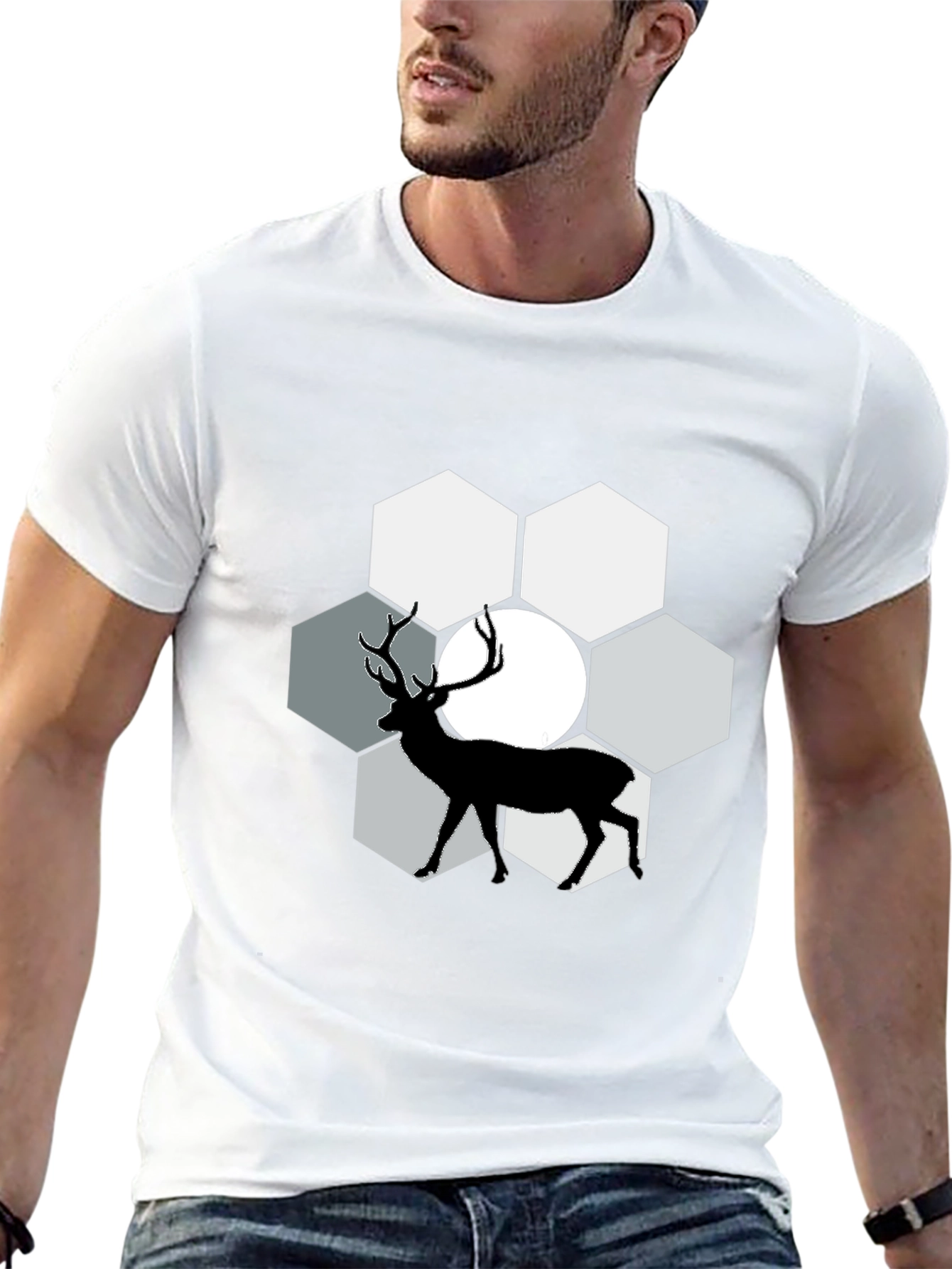 Deer Silhouette Graphic Tee