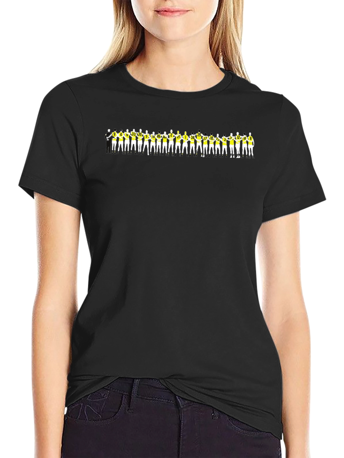 Team Silhouette Graphic Tee - Black