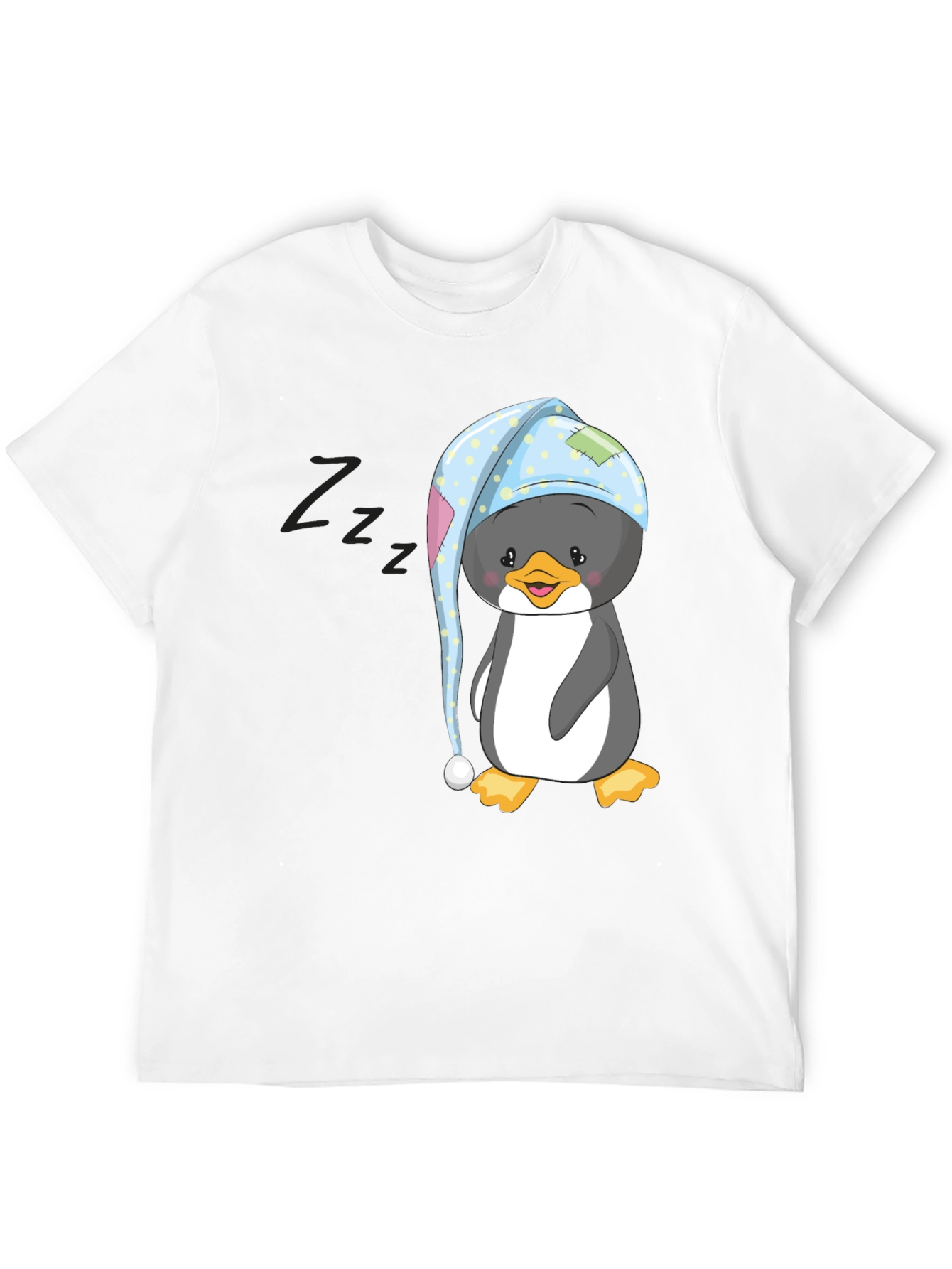 Cute Penguin in Nightcap T-Shirt