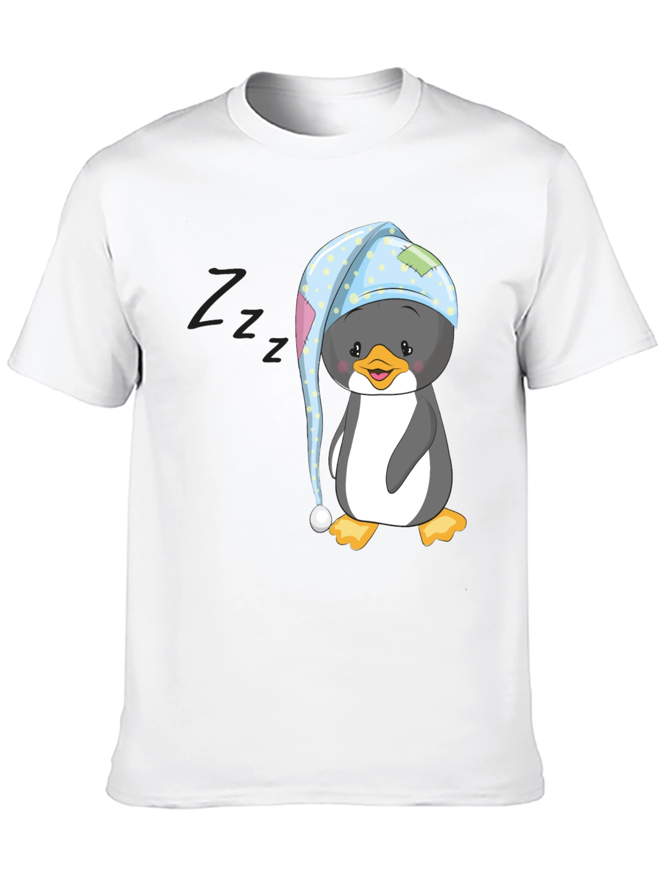 Cute Penguin in Nightcap T-Shirt