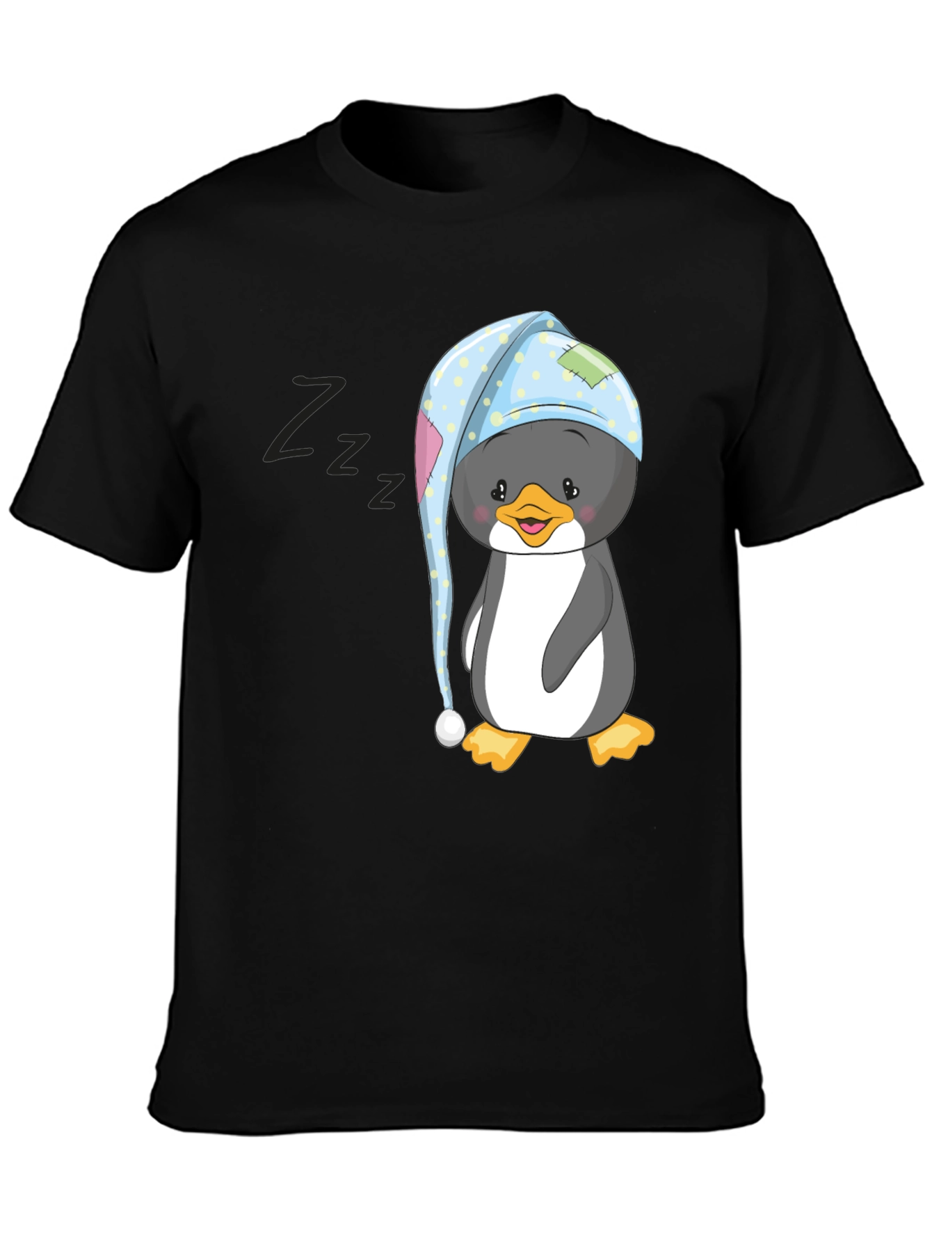 Cute Penguin in Nightcap T-Shirt