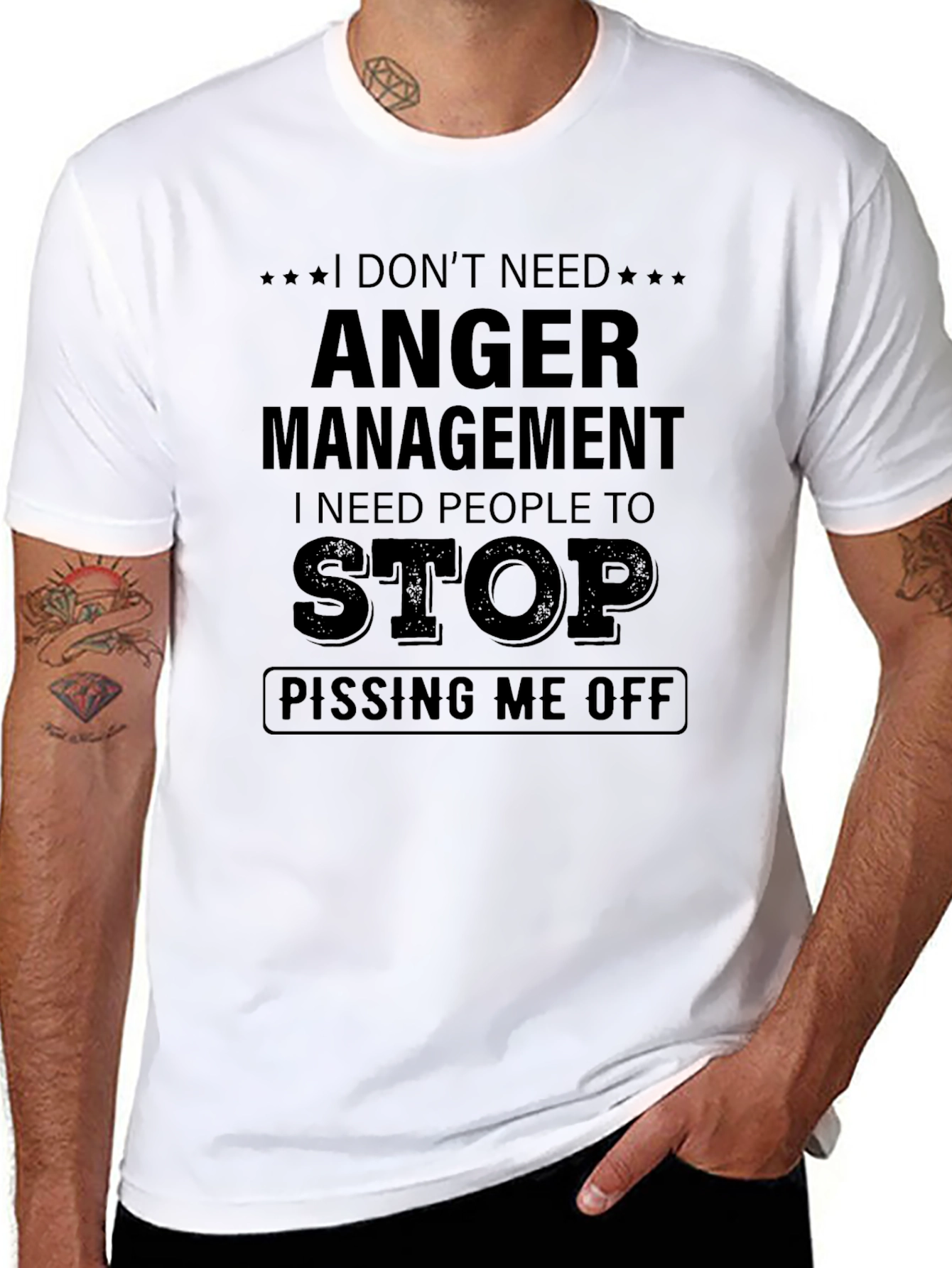 Funny Anger Management Graphic T-Shirt
