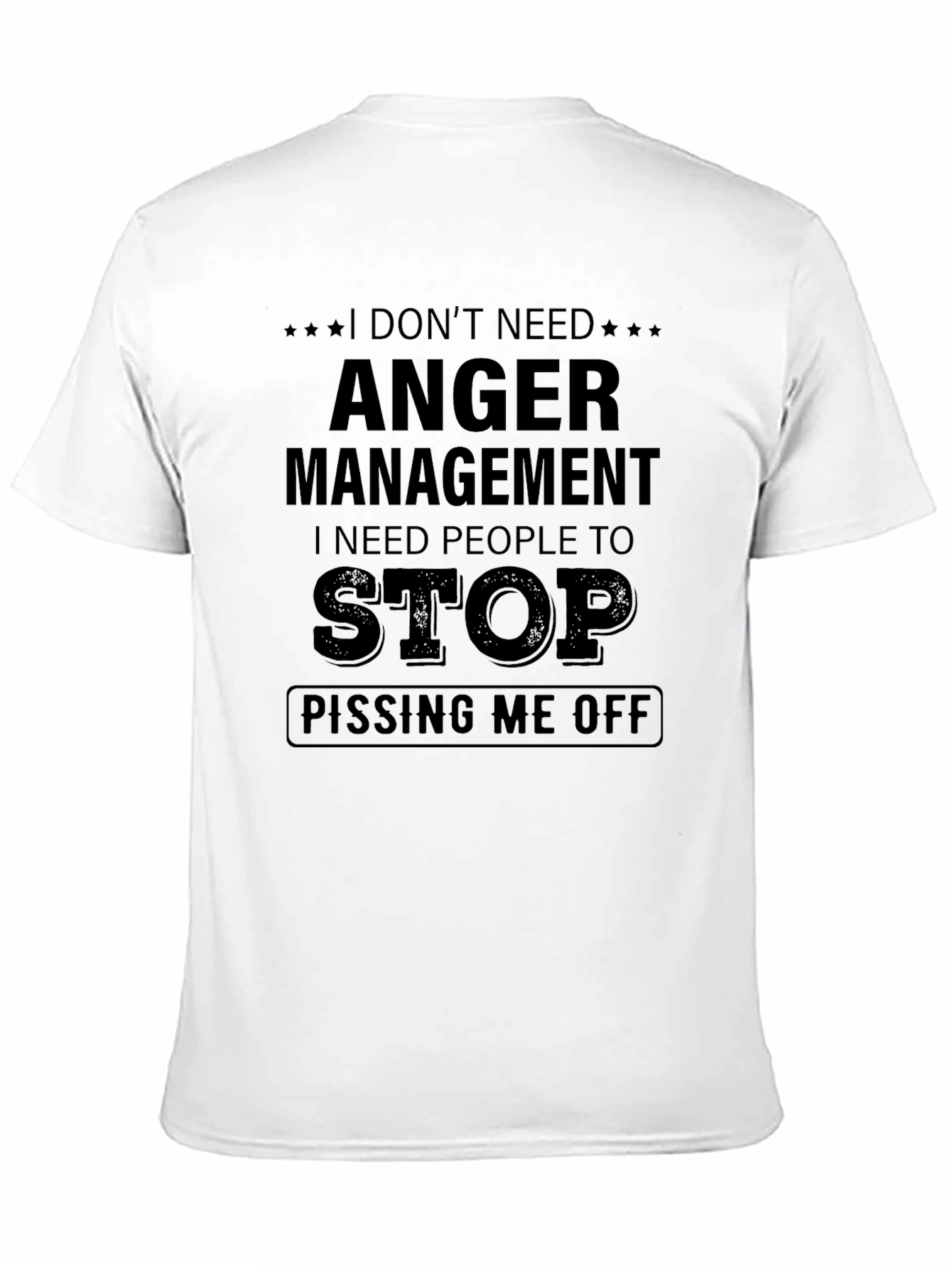 Funny Anger Management Graphic T-Shirt