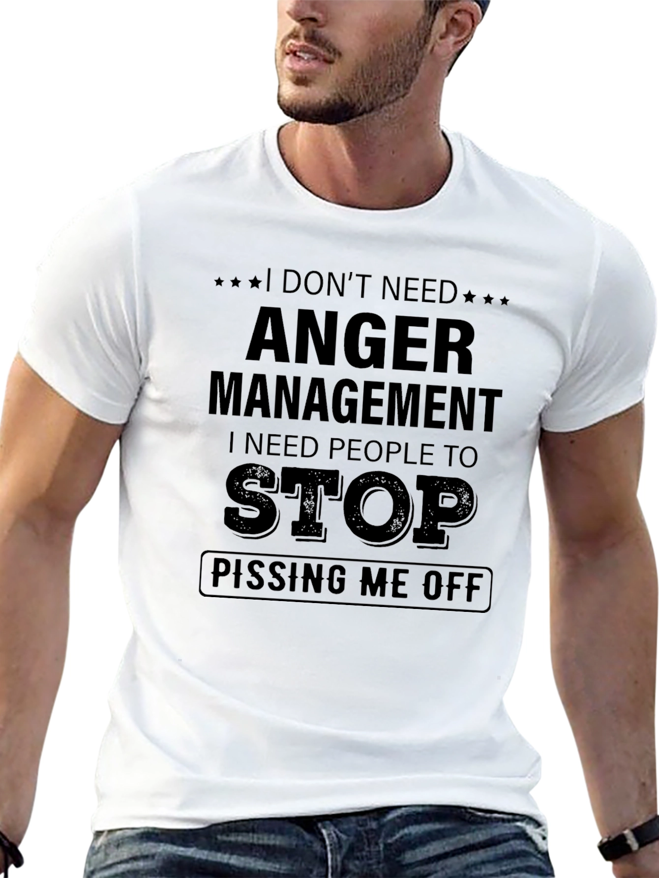 Funny Anger Management Graphic T-Shirt