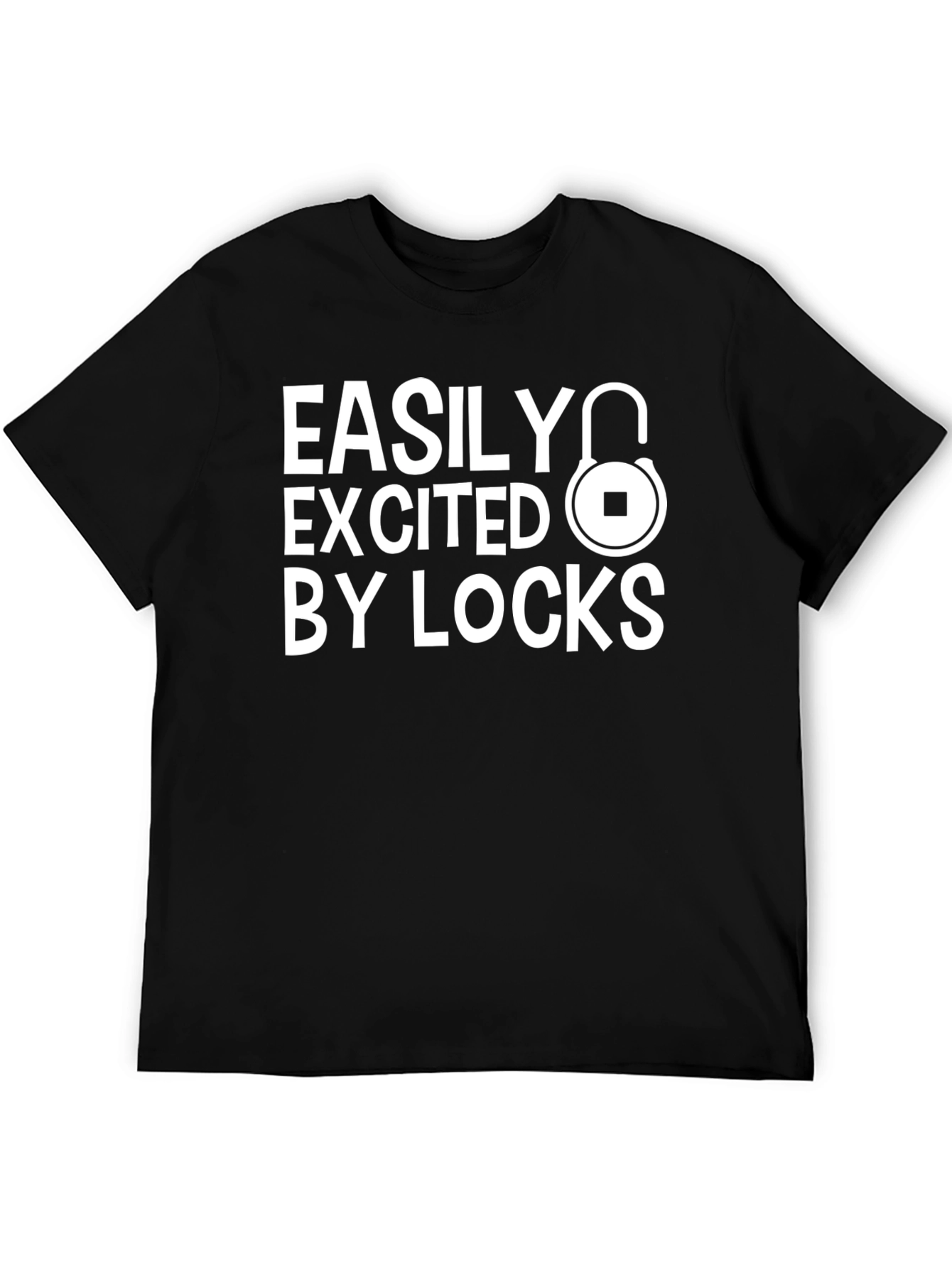 Easily Excited By Locks Graphic T-Shirt