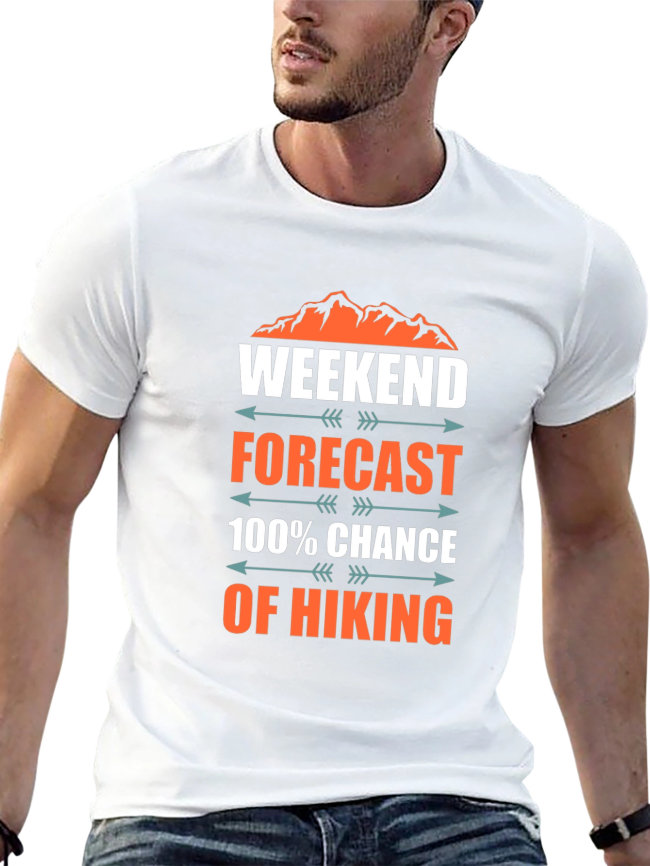 Hiking Forecast T-Shirt - Weekend Adventure