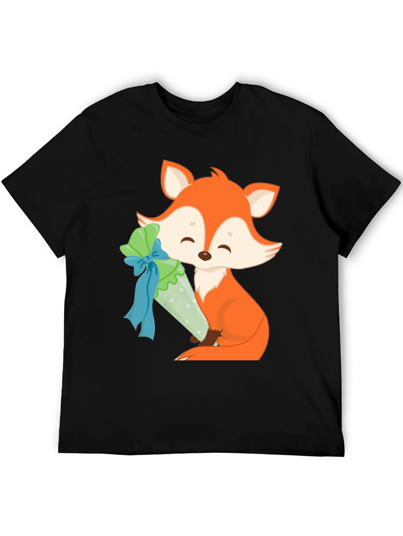 Fox with Treat T-Shirt - Cute & Stylish