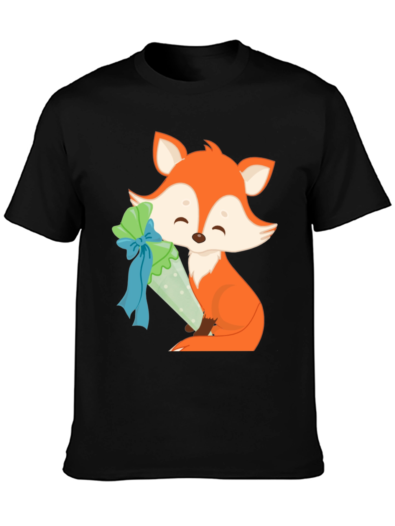 Fox with Treat T-Shirt - Cute & Stylish