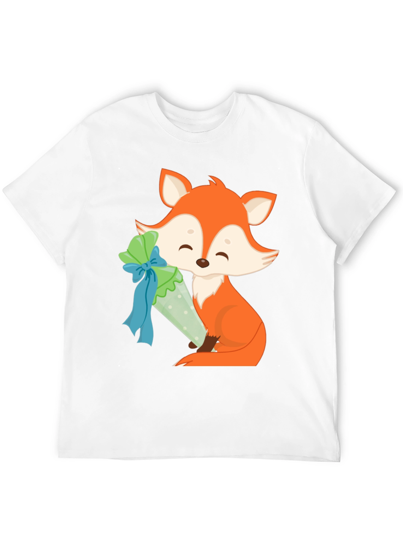 Fox with Treat T-Shirt - Cute & Stylish