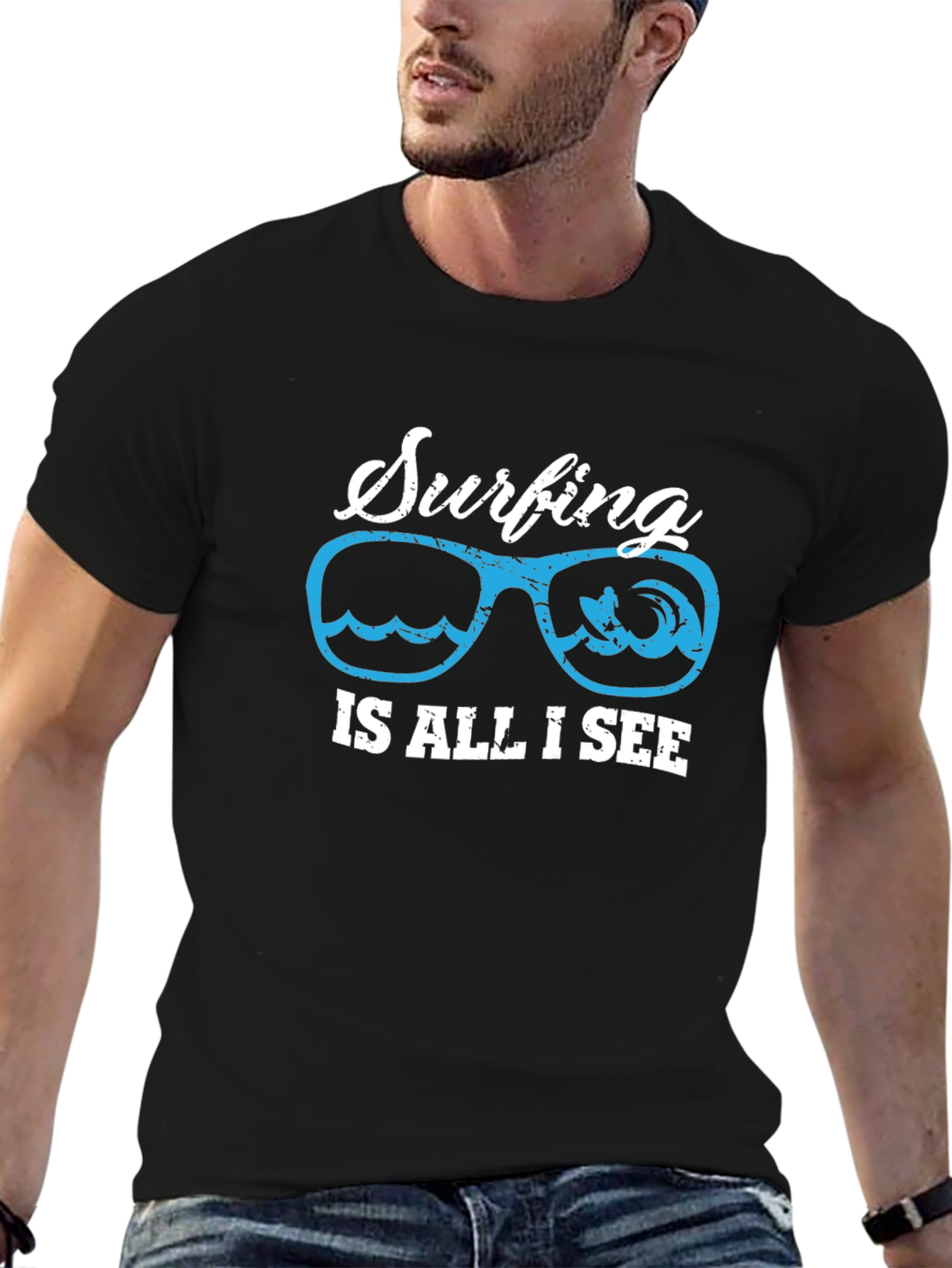 Surfing Is All I See Graphic Tee
