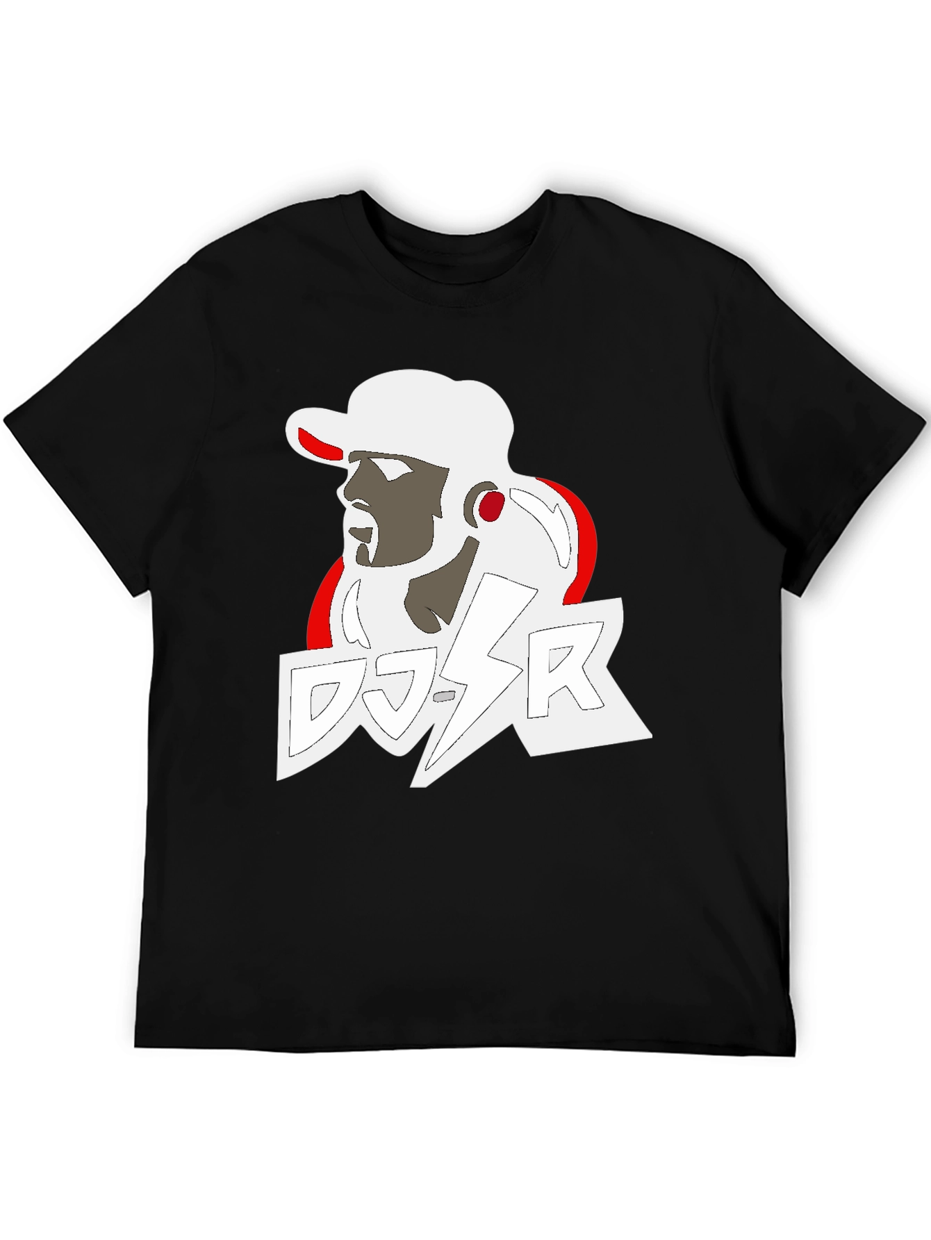 DJ SR Graphic Tee - Stylish Black T-Shirt