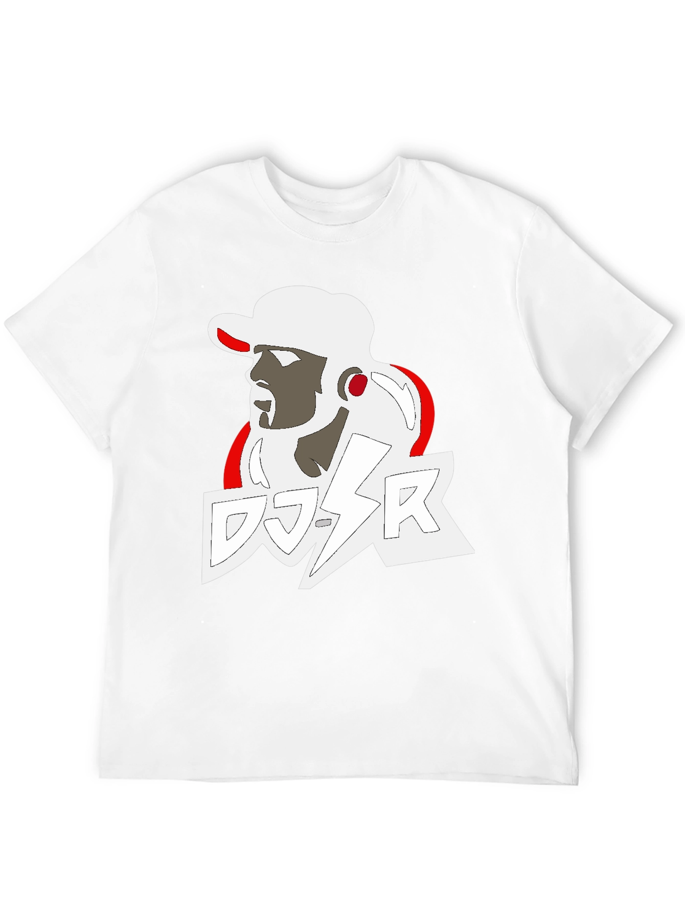 DJ SR Graphic Tee - Stylish Black T-Shirt