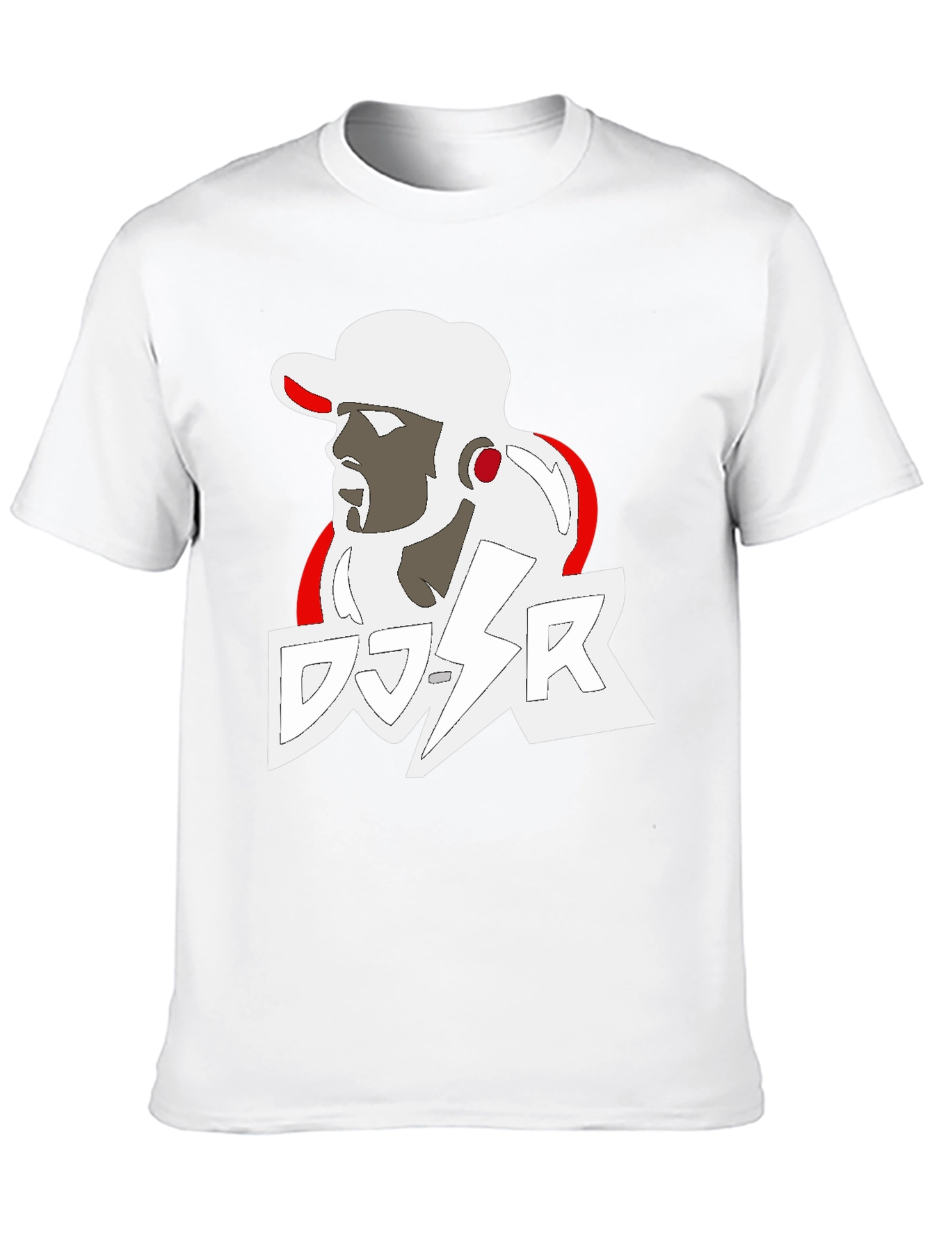 DJ SR Graphic Tee - Stylish Black T-Shirt