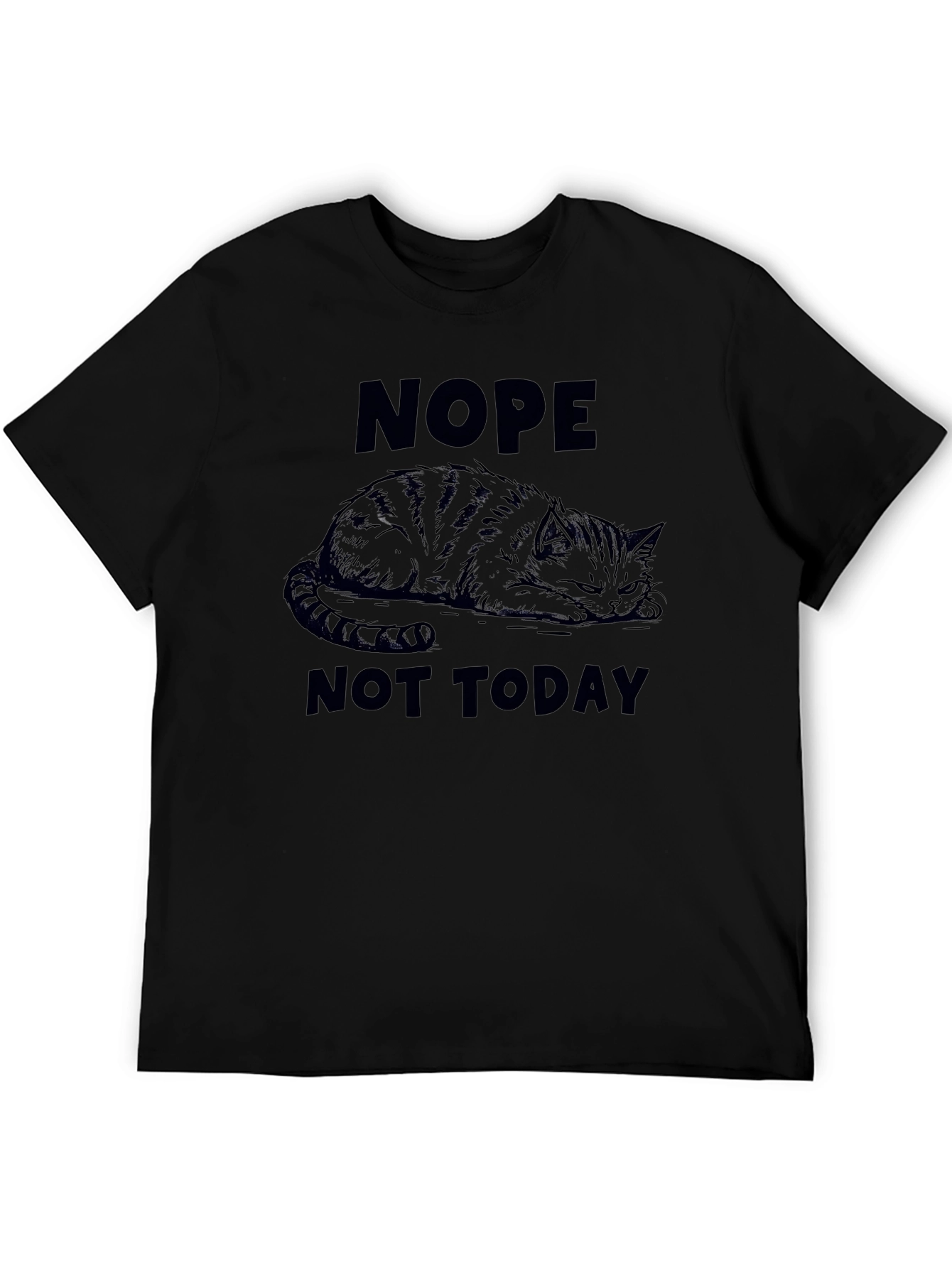 Nope Not Today Cat Graphic Tee