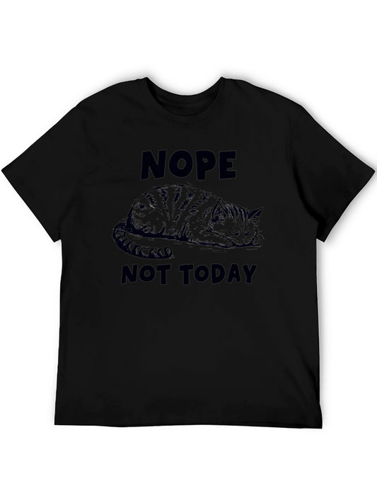 Nope Not Today Cat Graphic Tee