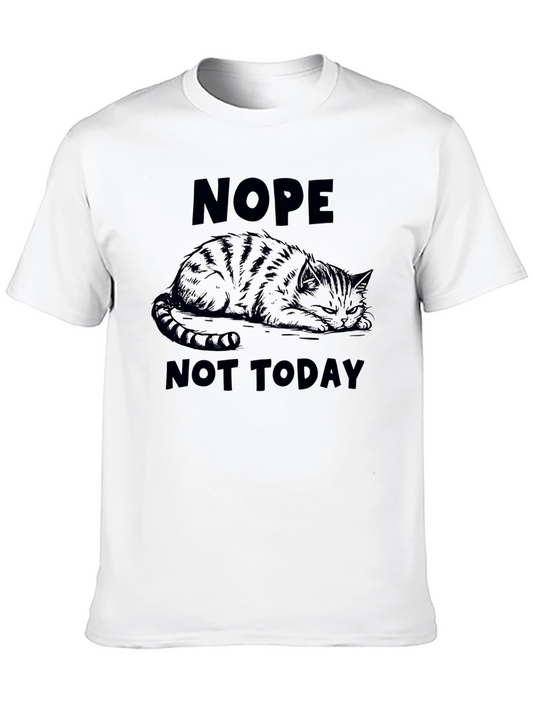 Nope Not Today Cat Graphic Tee