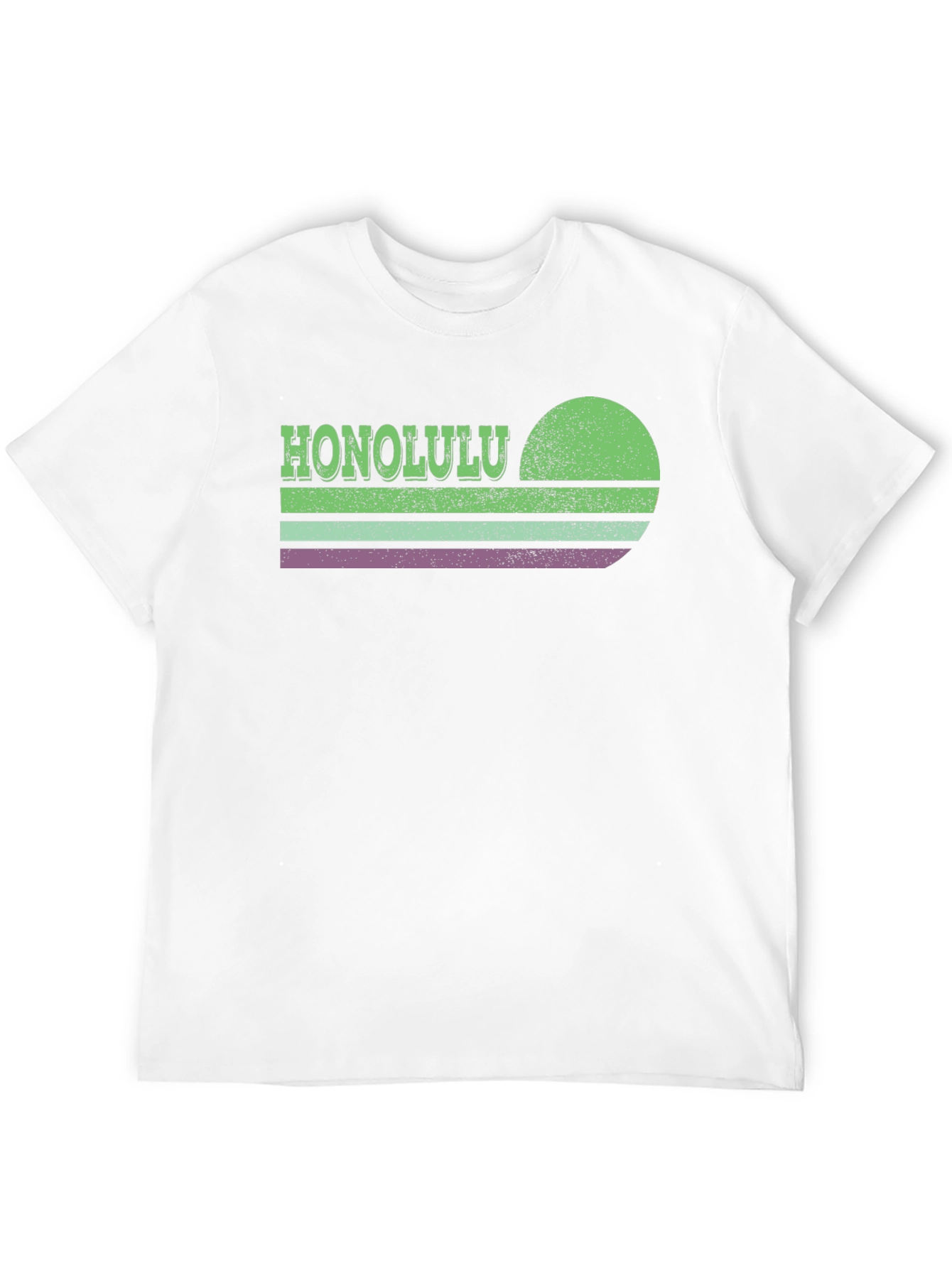 Honolulu Retro Sunset Graphic T-Shirt