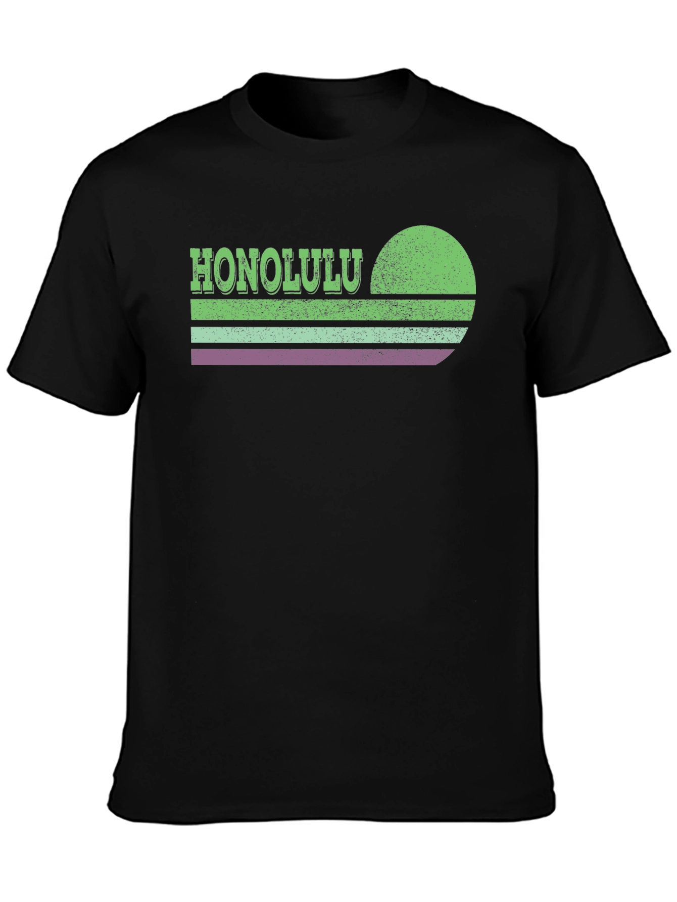 Honolulu Retro Sunset Graphic T-Shirt