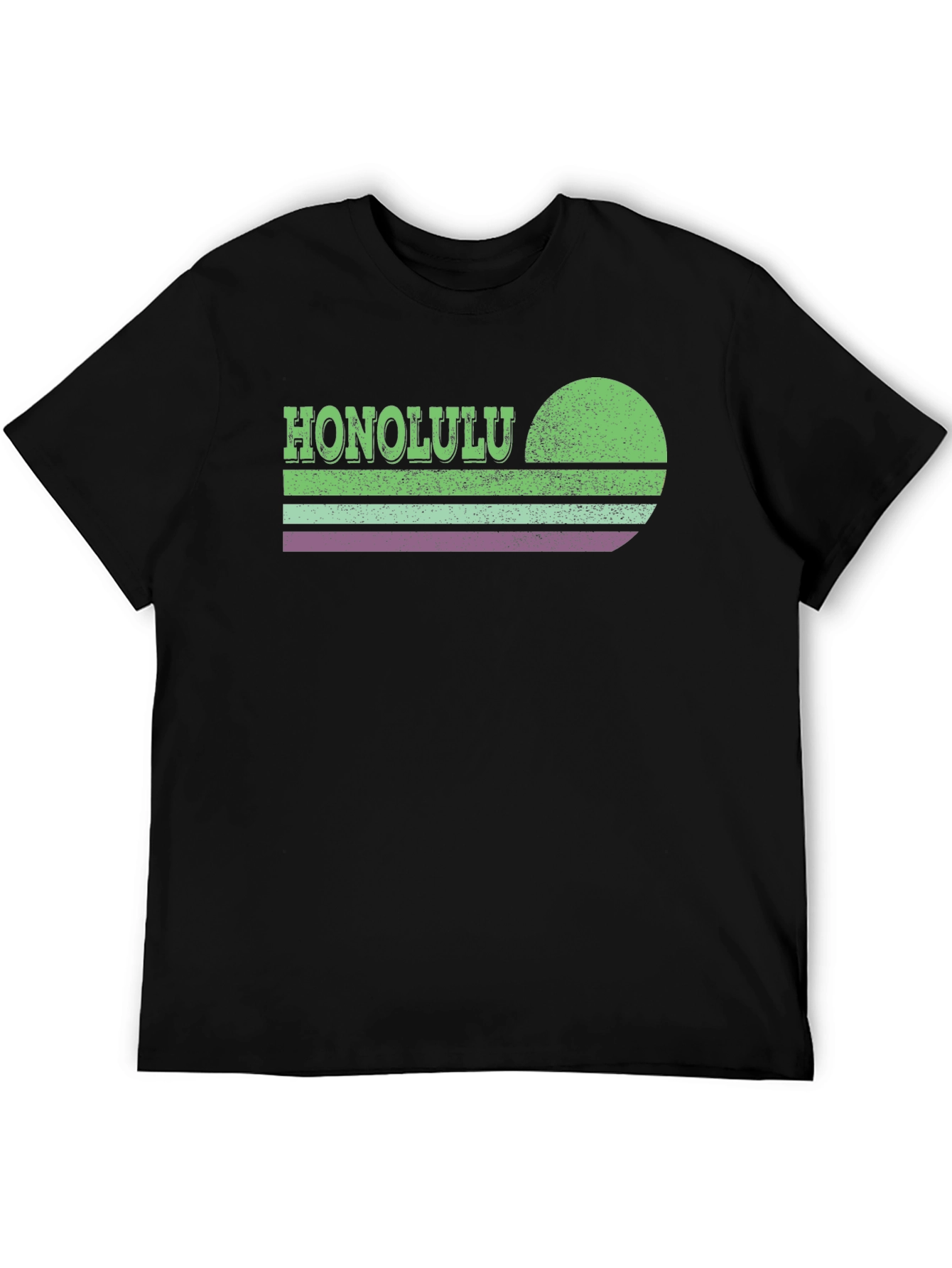 Honolulu Retro Sunset Graphic T-Shirt