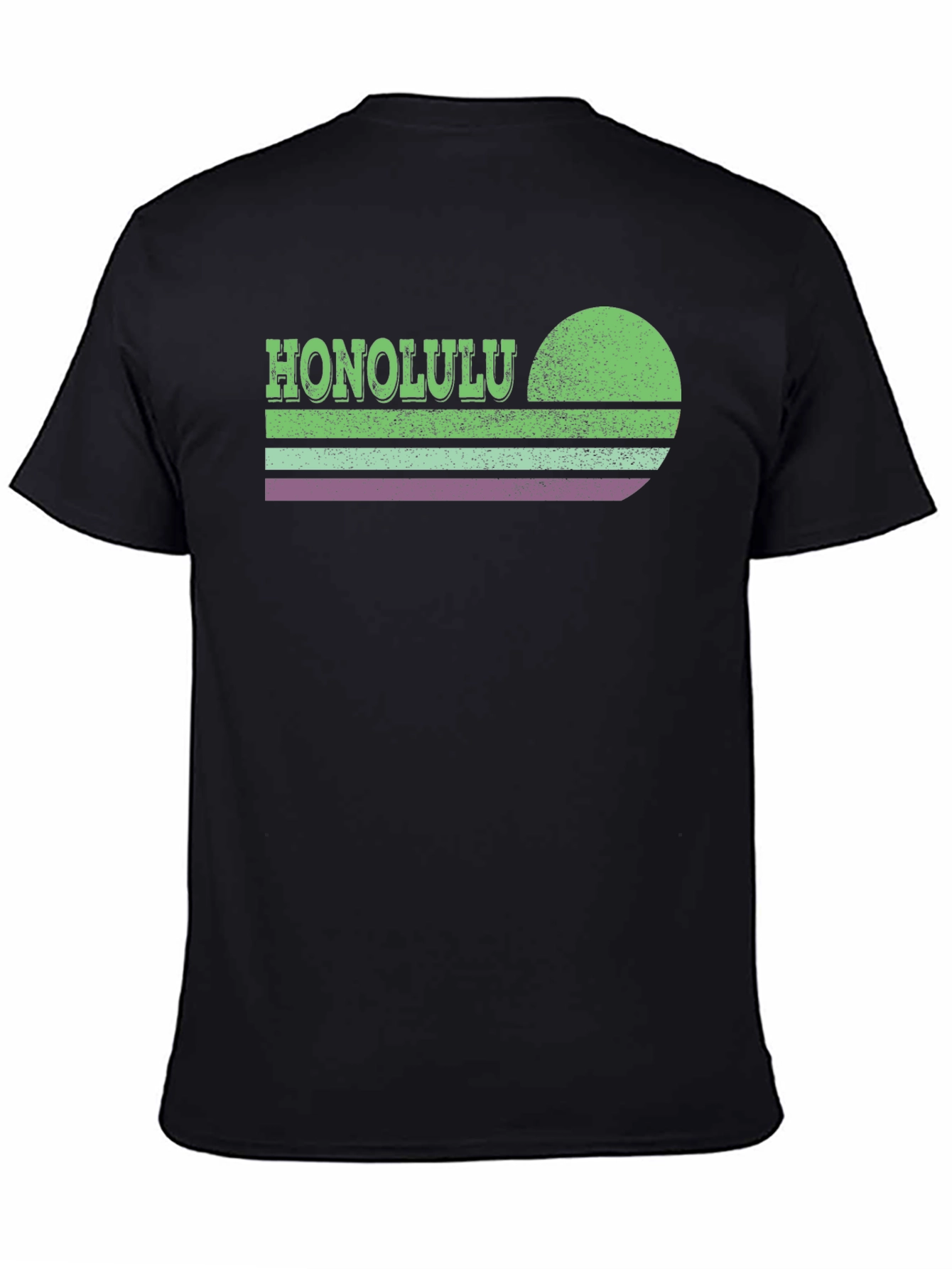 Honolulu Retro Sunset Graphic T-Shirt