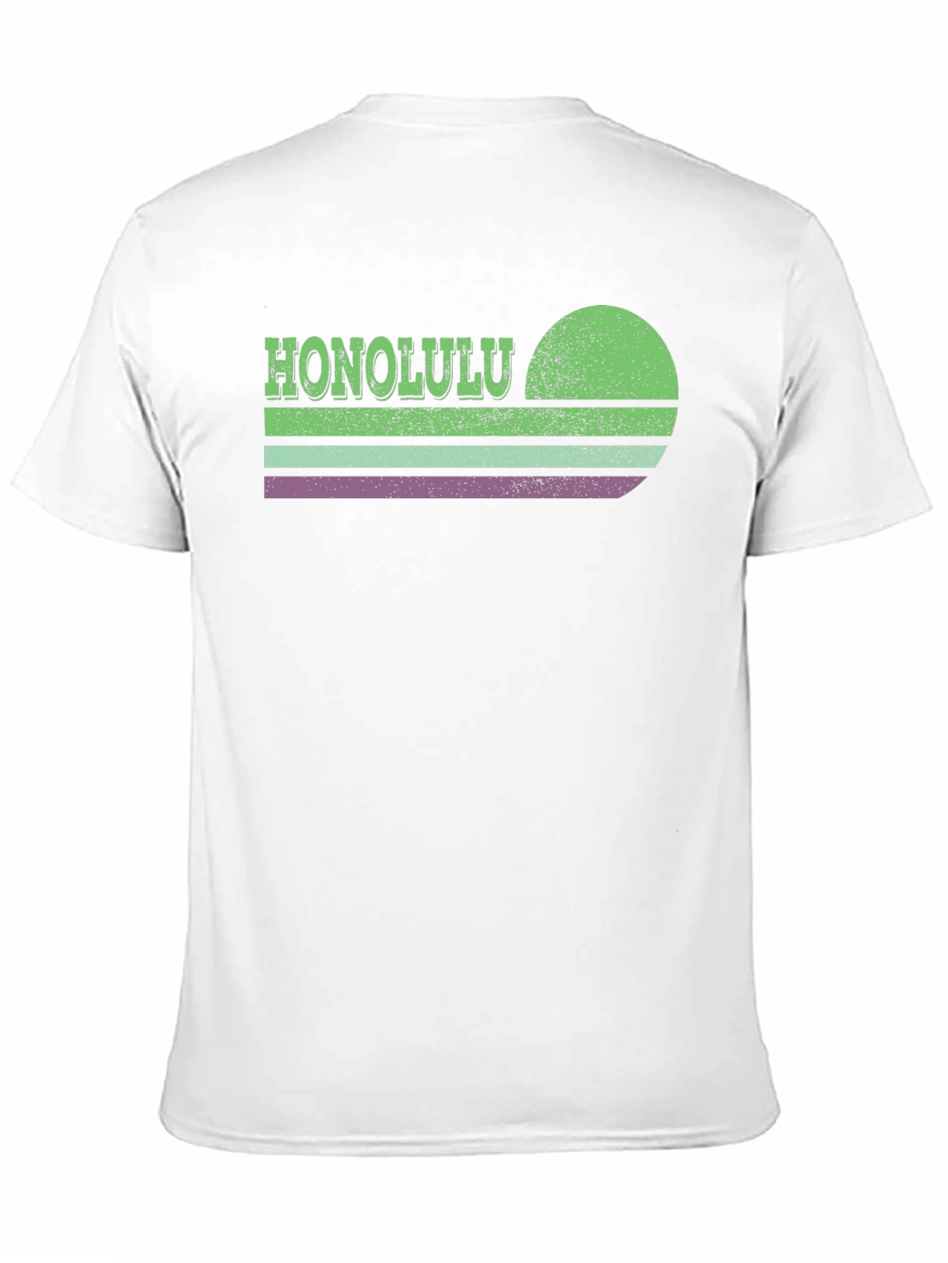 Honolulu Retro Sunset Graphic T-Shirt