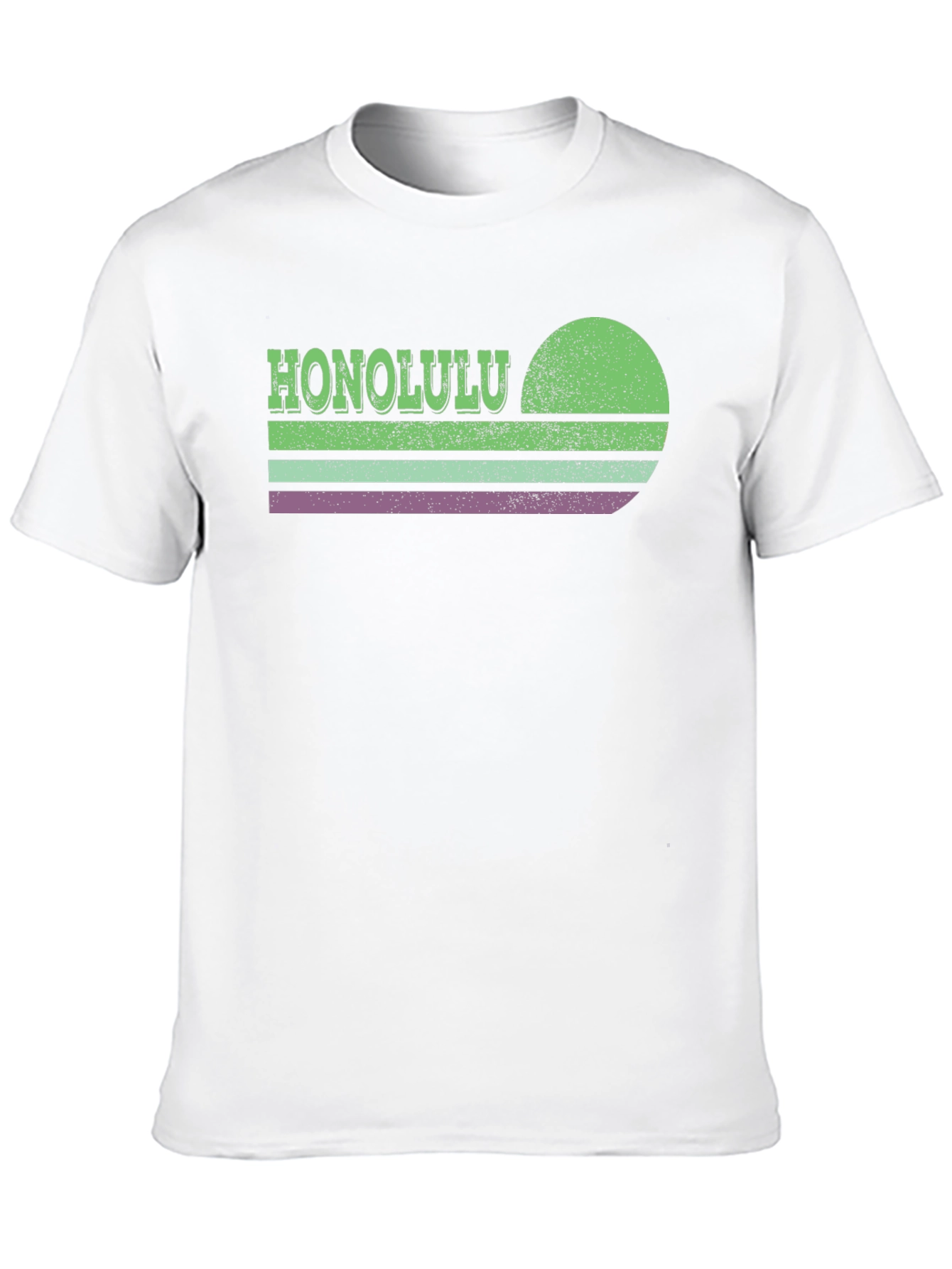 Honolulu Retro Sunset Graphic T-Shirt