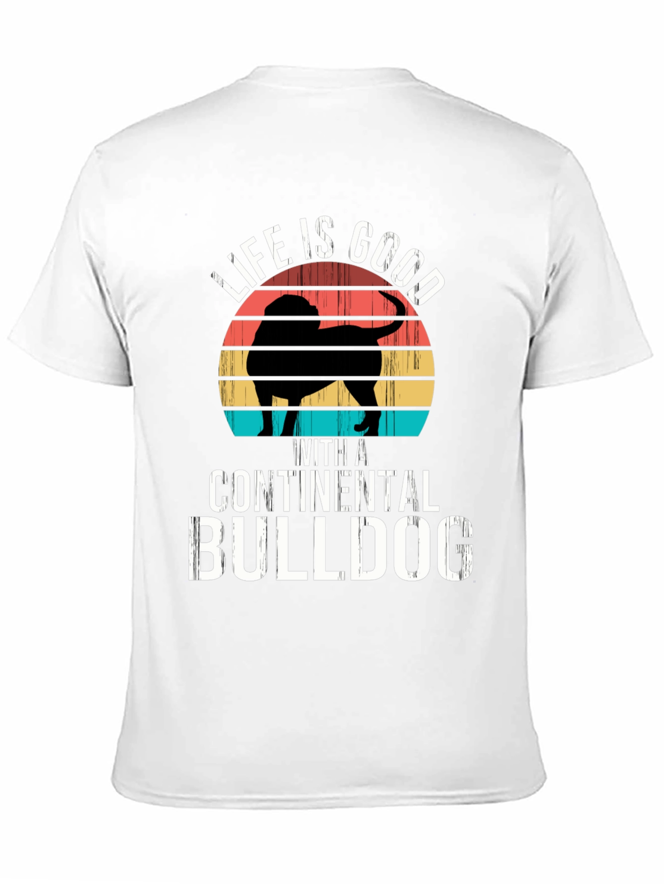 Continental Bulldog T-Shirt - Life is Good